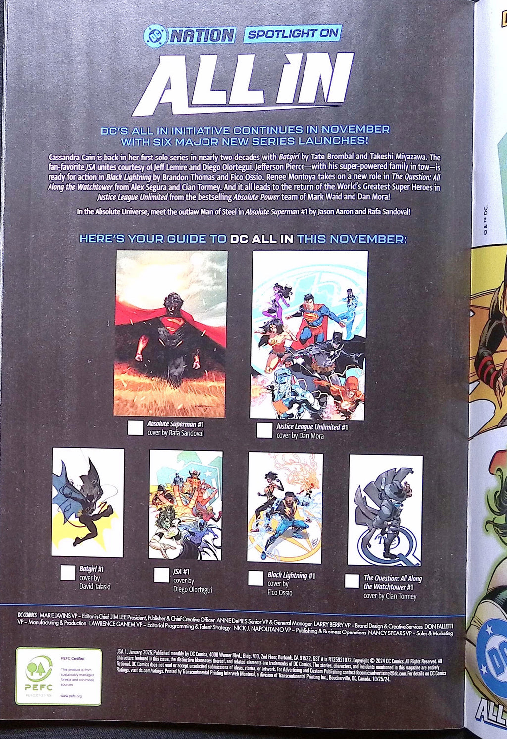 The JSA # 1 Mercer Dalhouse Foil Variant 2025 NM-