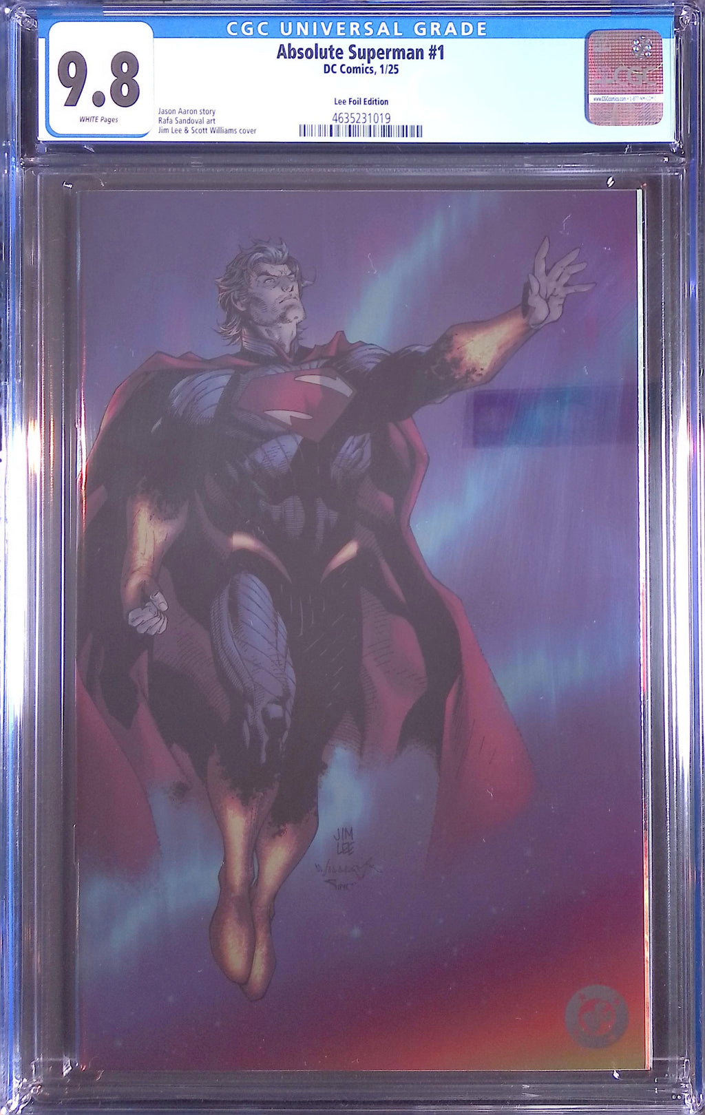 Absolute Superman # 1 DC Comics 1/25 Lee Foil Edition CGC 9.8 4635231019