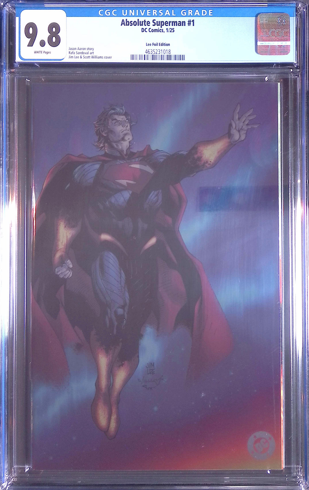 Absolute Superman #1 DC Comics 1/25 Lee Foil Edition CGC 9.8 4635231018