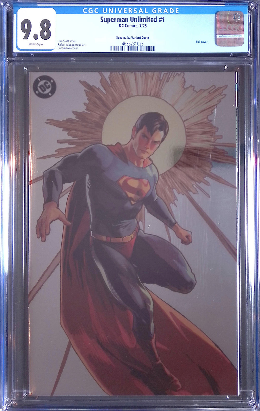 Superman Unlimited # 1 Sozomaika Foil Variant 7/25 CGC 9.8 4635231023