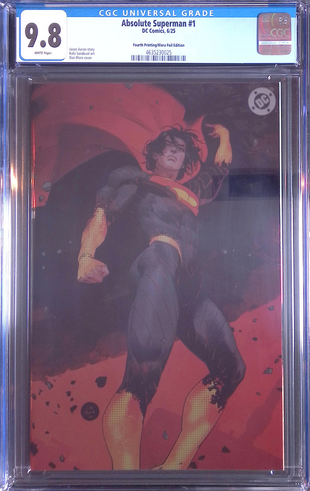 Absolute Superman # 1 DC Comics 6/25 Fourth Printing/Mora Foil 9.8 4635230025