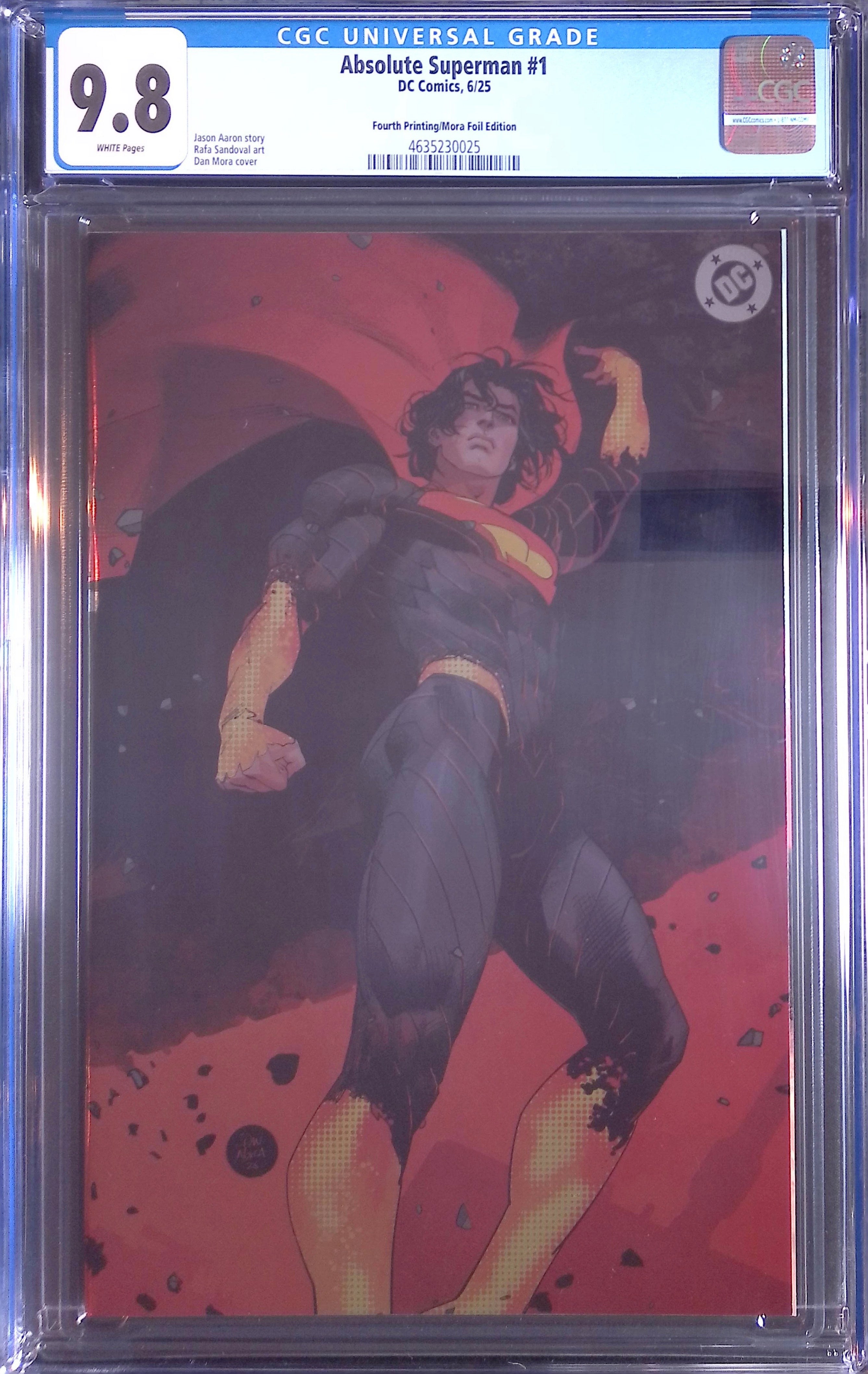 Absolute Superman # 1 DC Comics 6/25 Fourth Printing/Mora Foil 9.8 4635230025