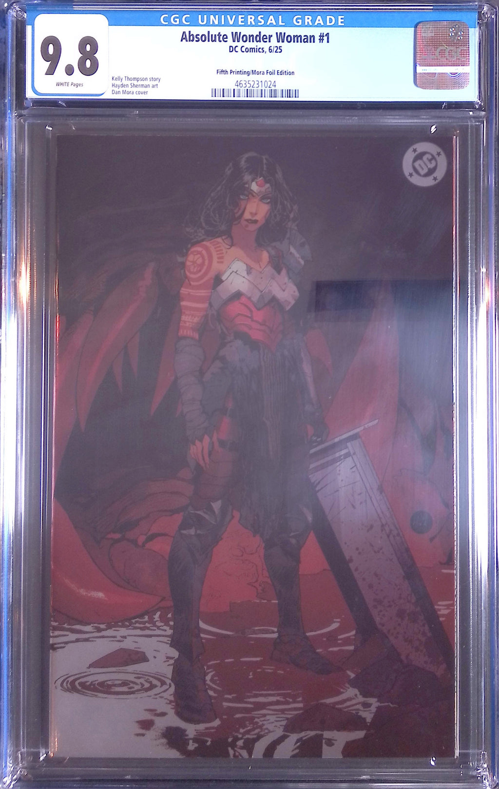 Absolute Wonder Woman #1 DC Comics 6/25 Fifth Printing/Mora Foil CGC 9.8 4635231024