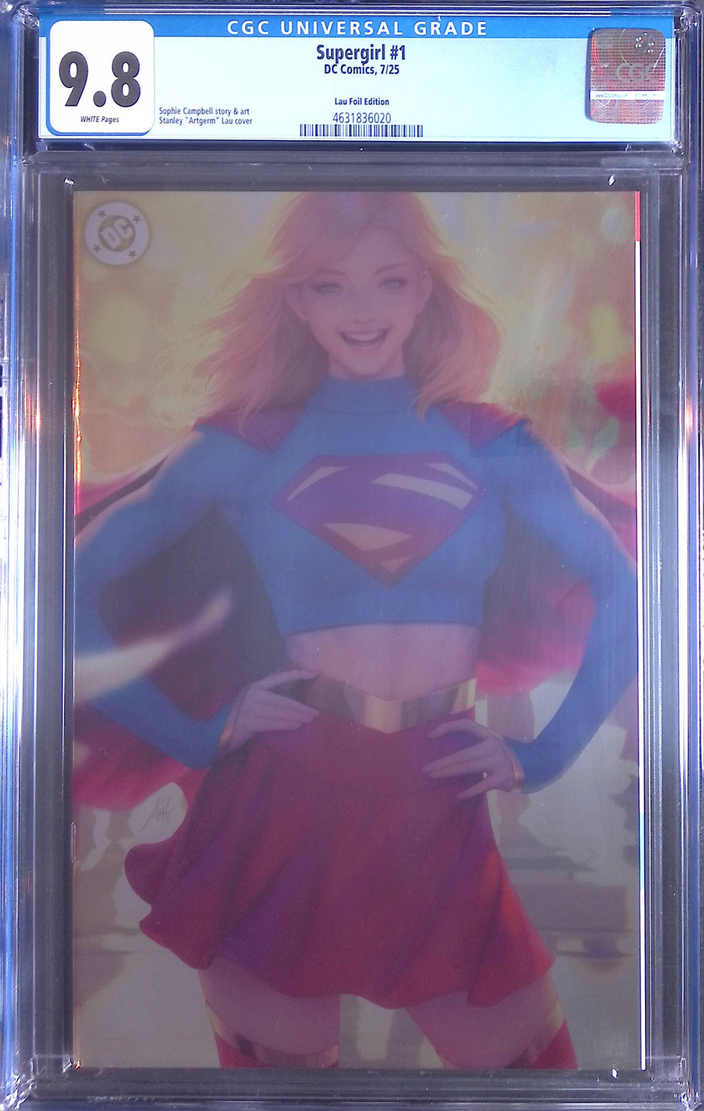 Supergirl # 1 DC Comics Lau 7/25 Foil Edition CGC 9.8 4631836020