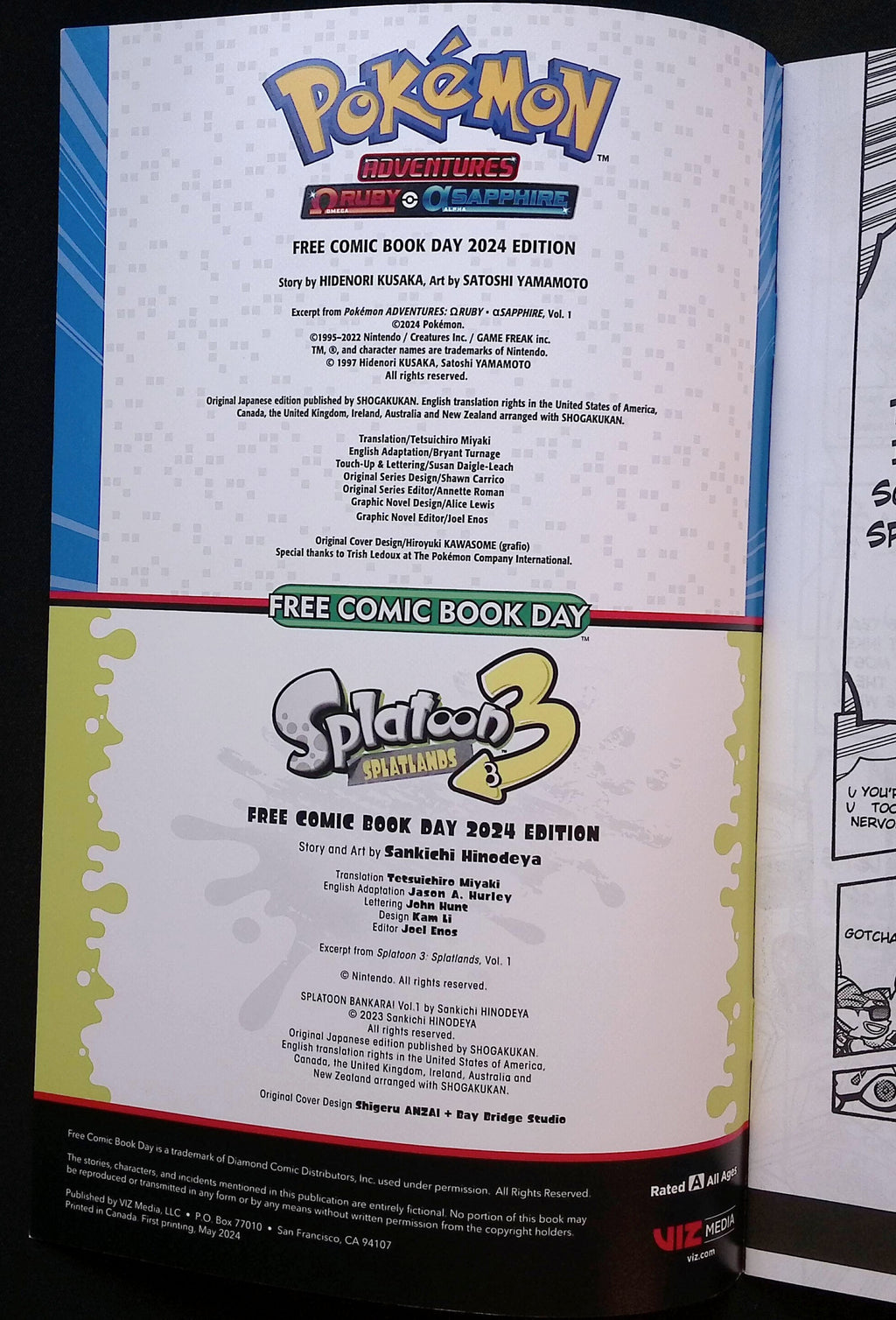 Pokémon Adventures: Omega Ruby & Alpha Sapphire FCBD 2024 NM