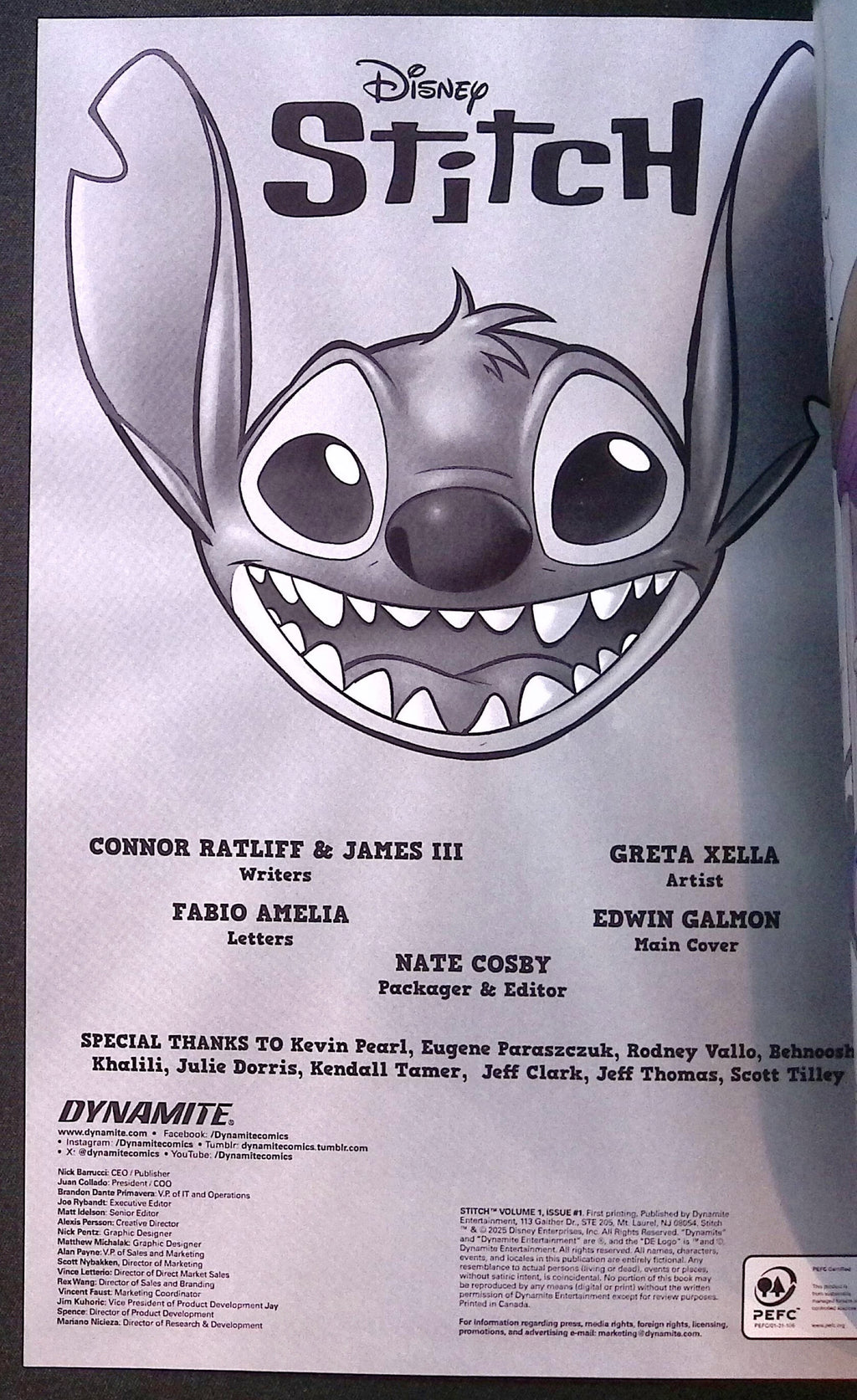 Stitch # 1 2025 Galmon Foil Variant NM