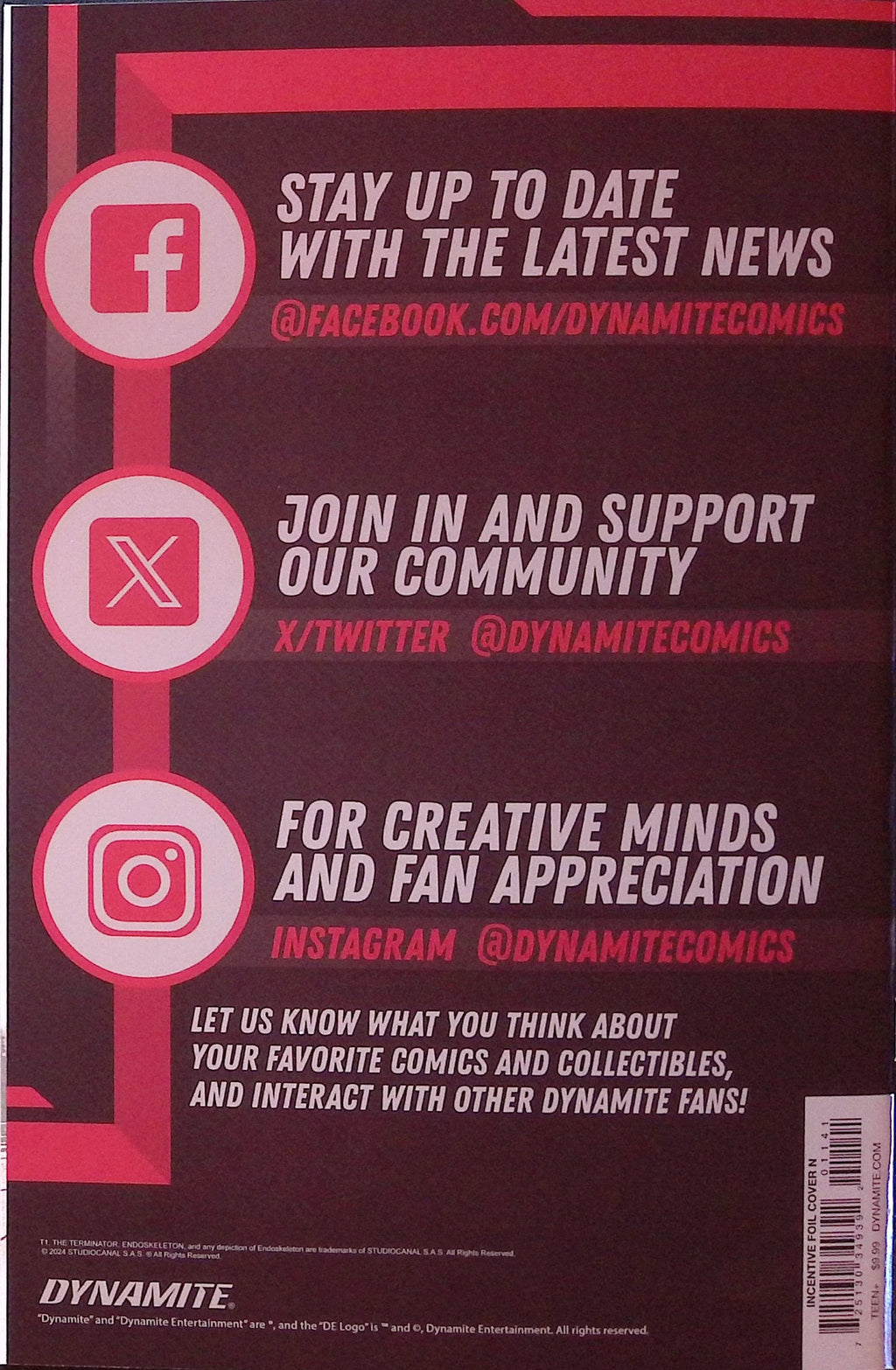 The Terminator # 1 1:15 Galmon Foil Variant NM