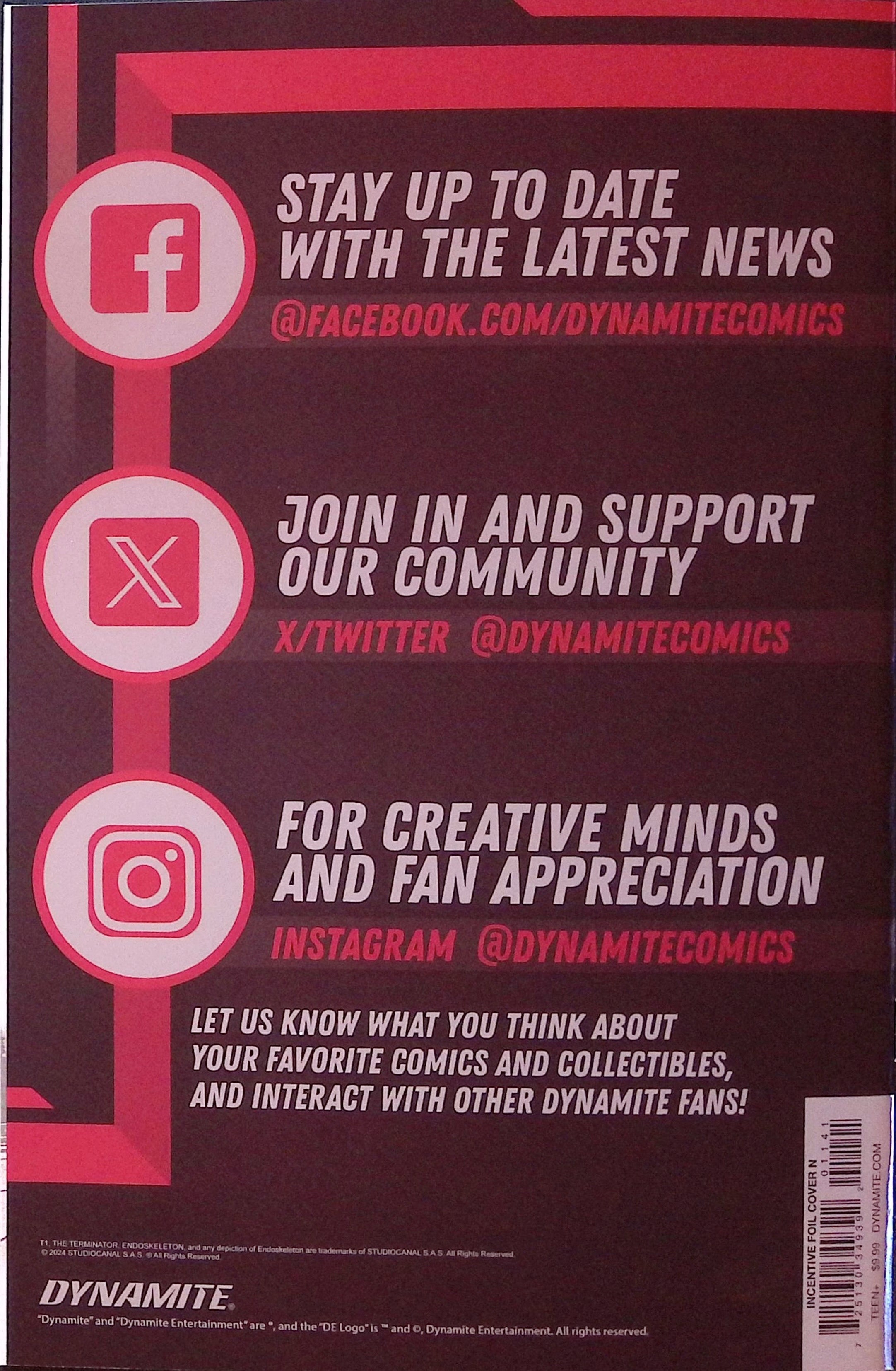 The Terminator # 1 1:15 Galmon Foil Variant NM