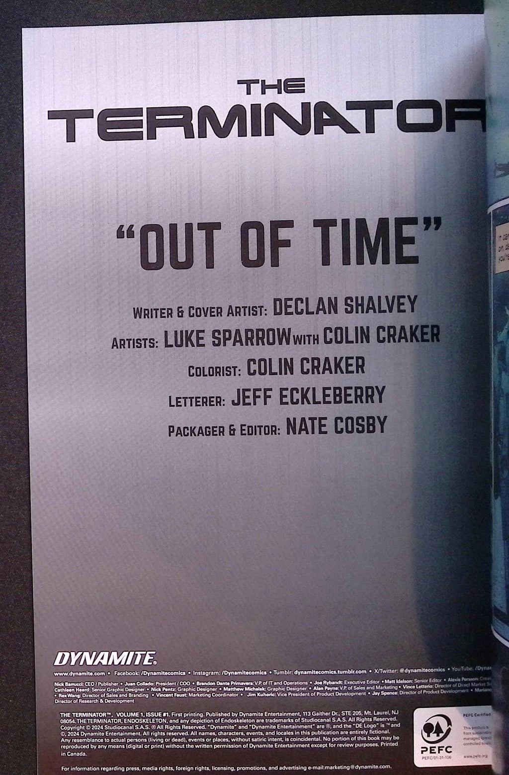 The Terminator # 1 1:15 Galmon Foil Variant NM