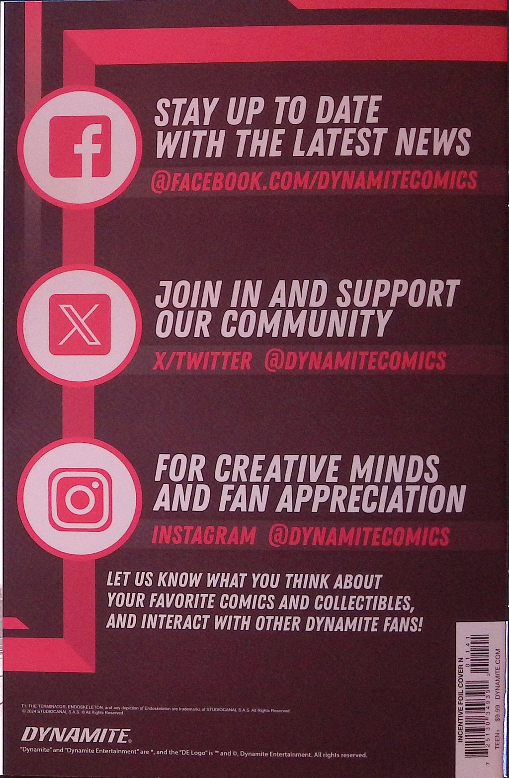 The Terminator # 1 1:15 Galmon Foil Variant NM