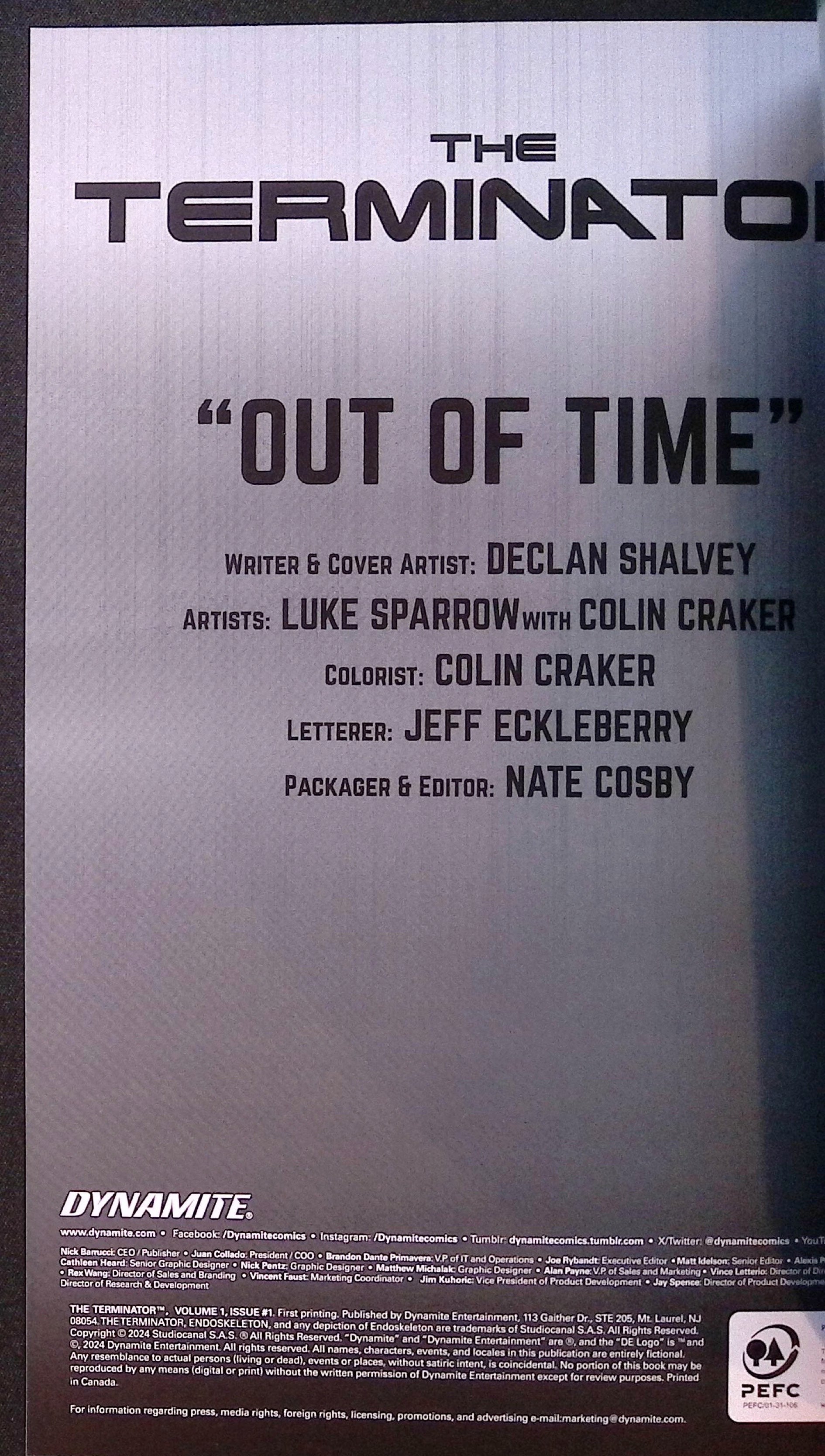 The Terminator # 1 1:15 Galmon Foil Variant NM