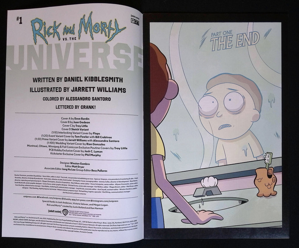 Rick and Morty vs. the Universe # 1 Cover B 2024 NM