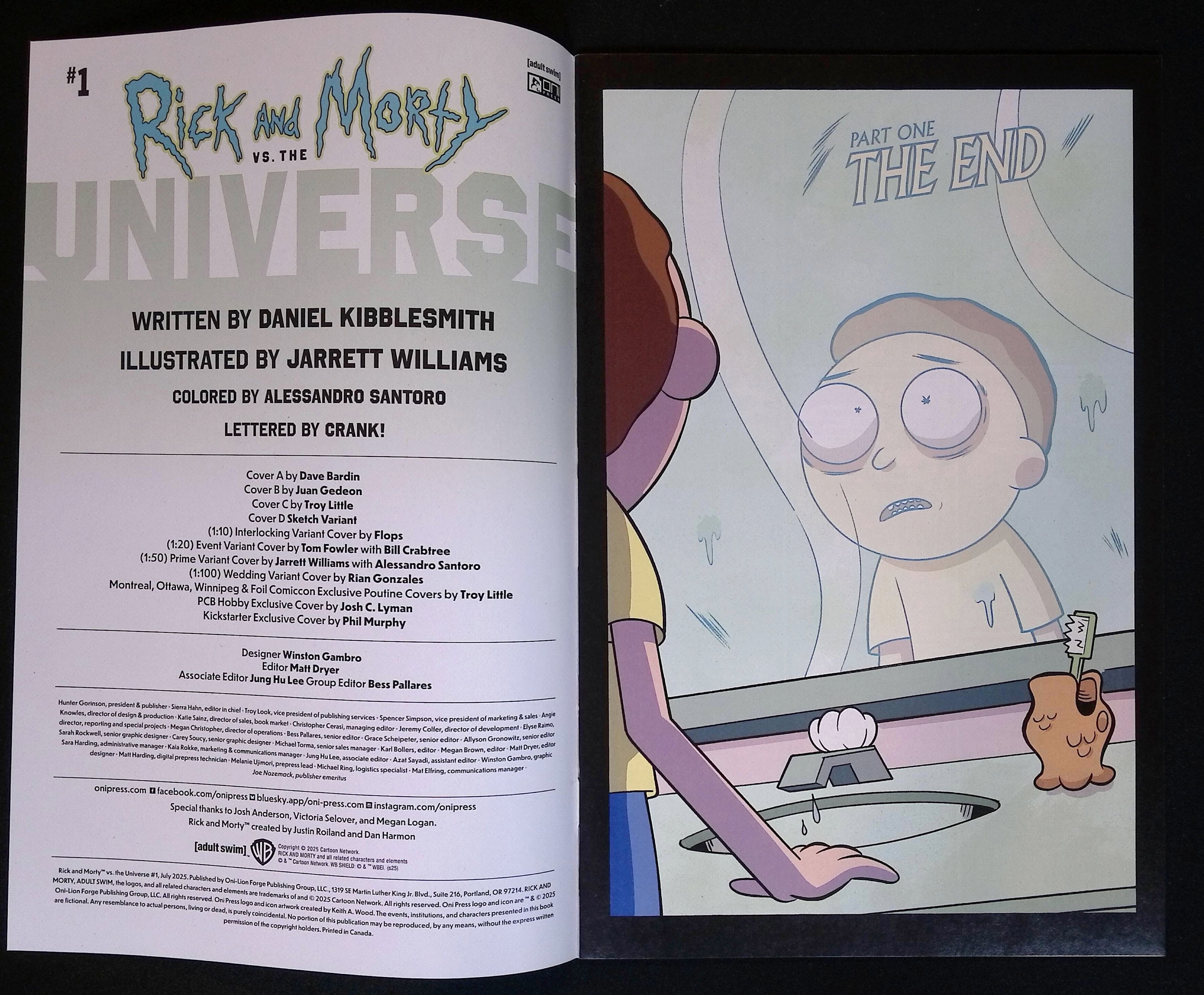 Rick and Morty vs. the Universe # 1 Cover B 2024 NM