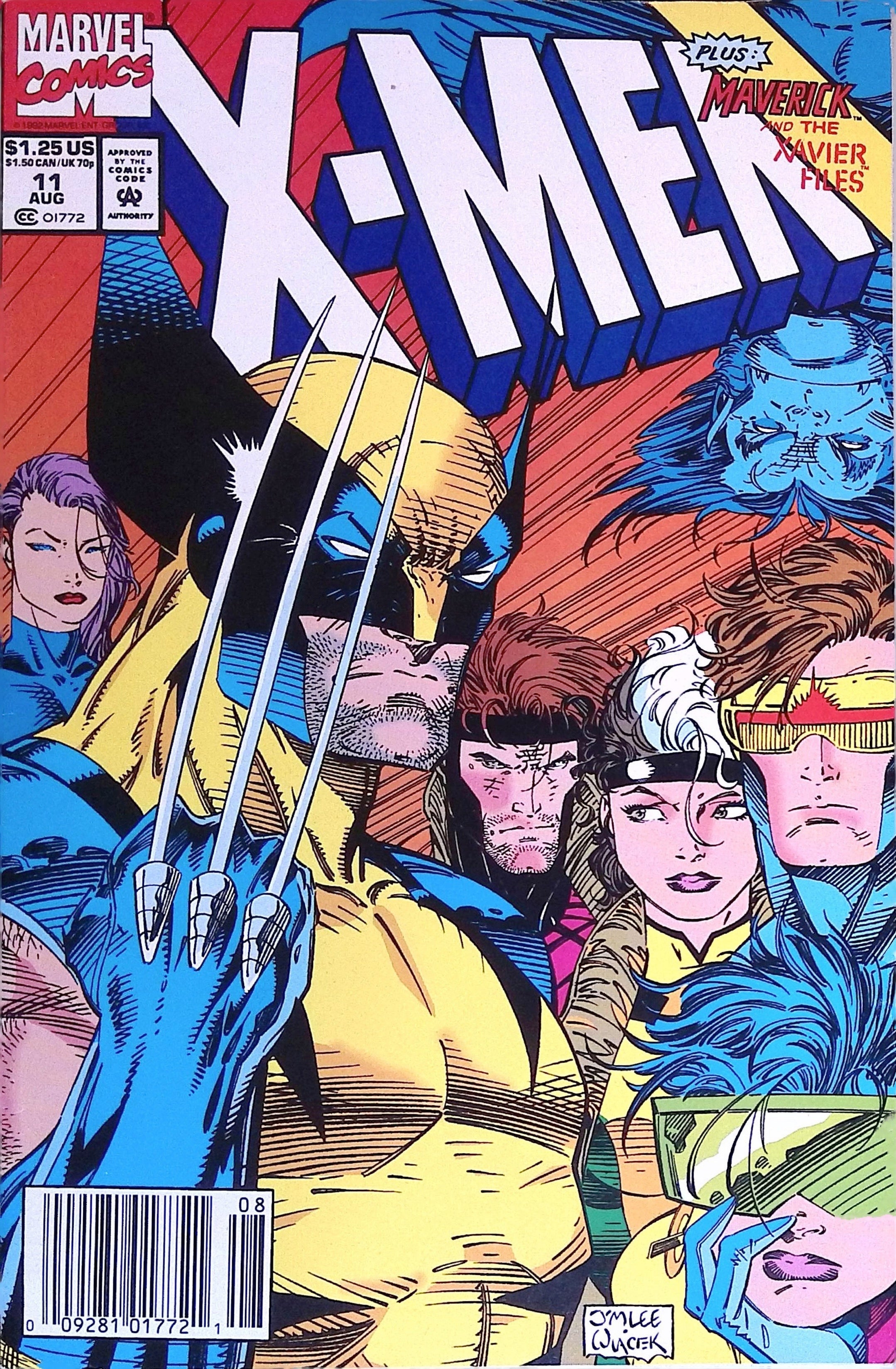 X-Men # 11 Jim Lee 1992 VF/NM