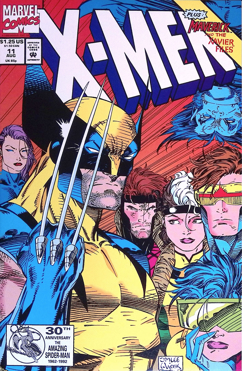 X-Men # 11 Jim Lee 1992 NM