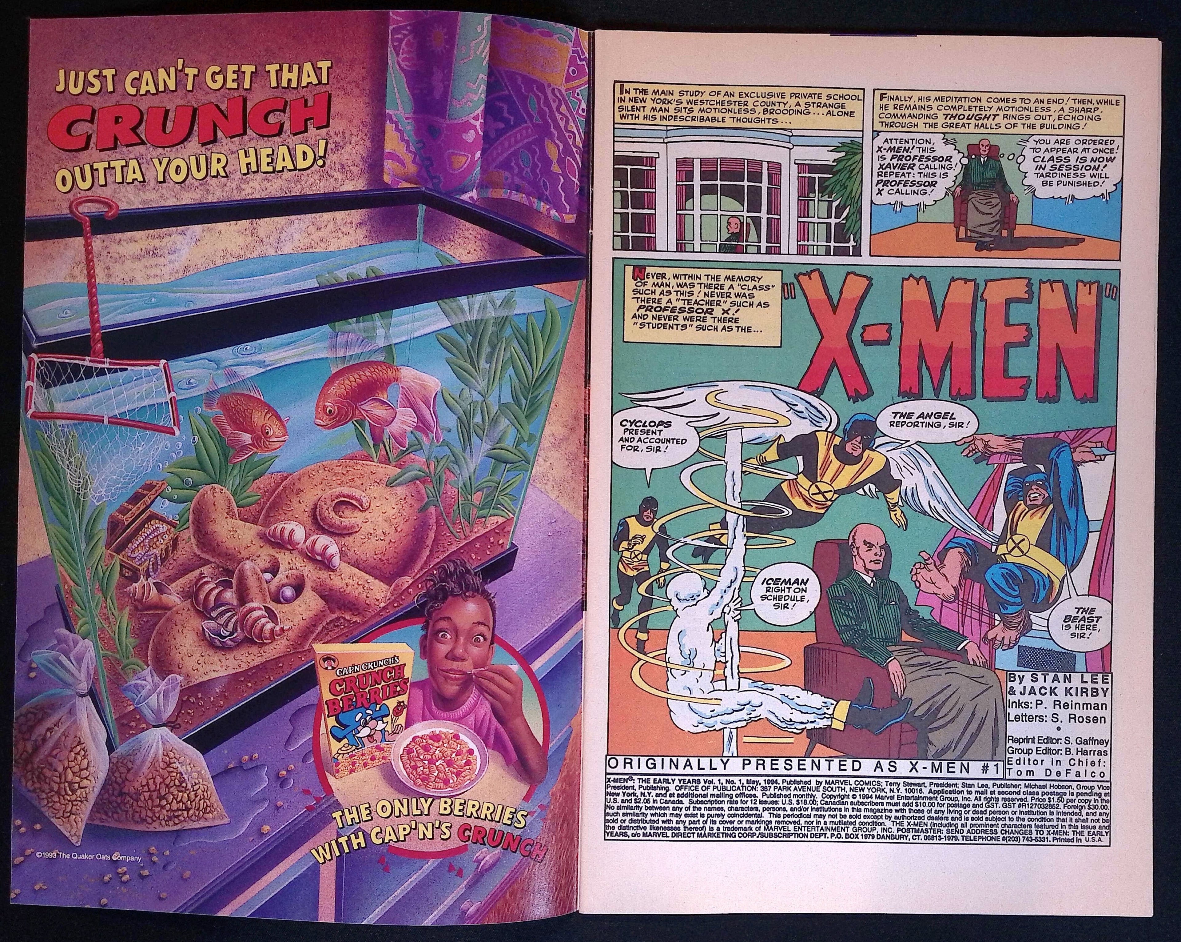 X-Men: The Early Years # 1 1994 VF+