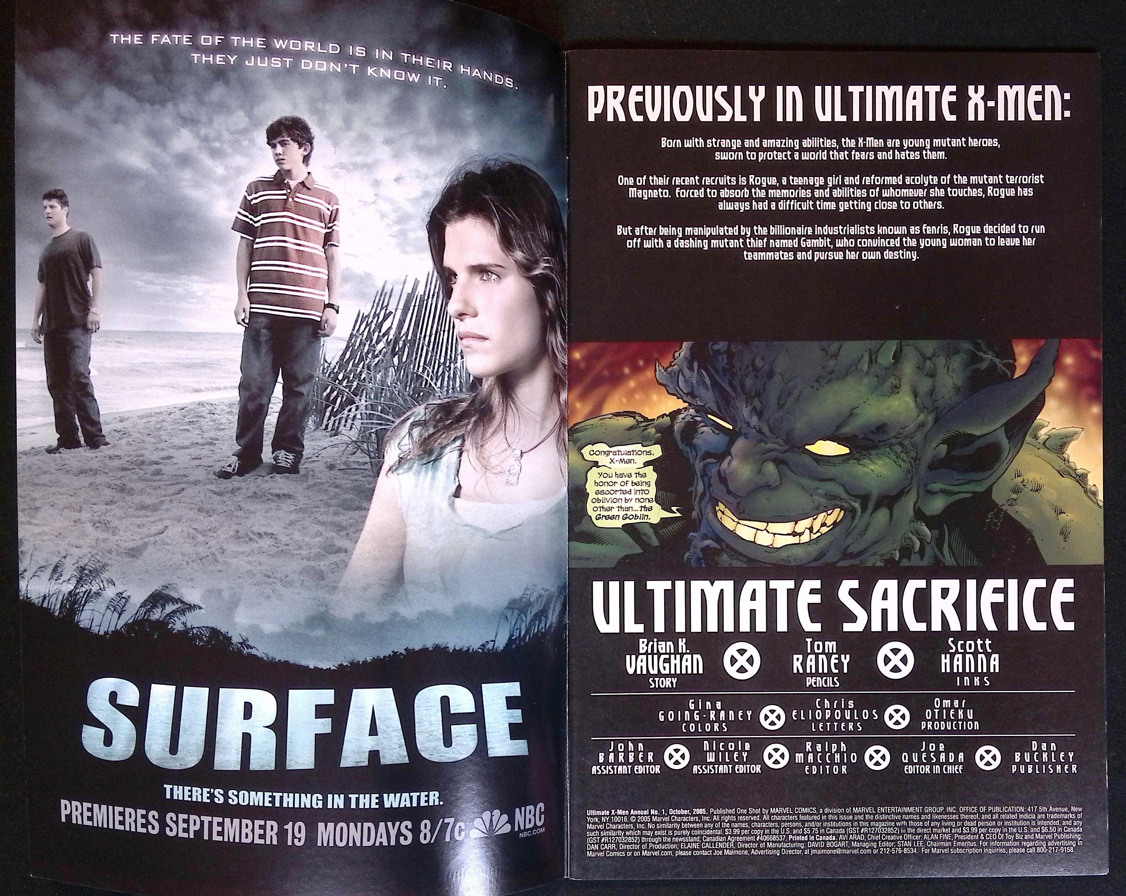 Ultimate X-Men Annual # 1 2005 VF+