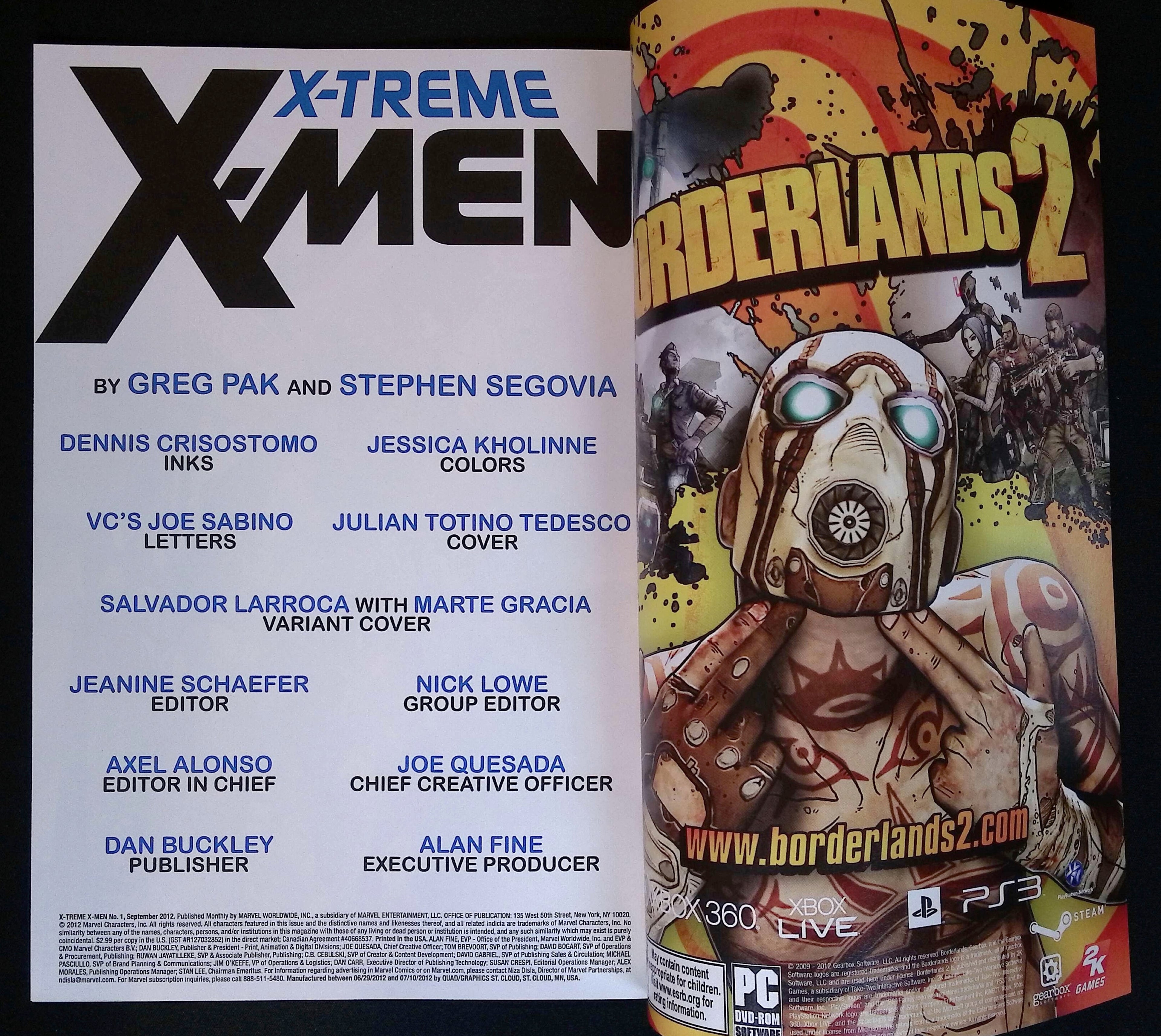 X-Treme X-Men # 1 2012 NM-