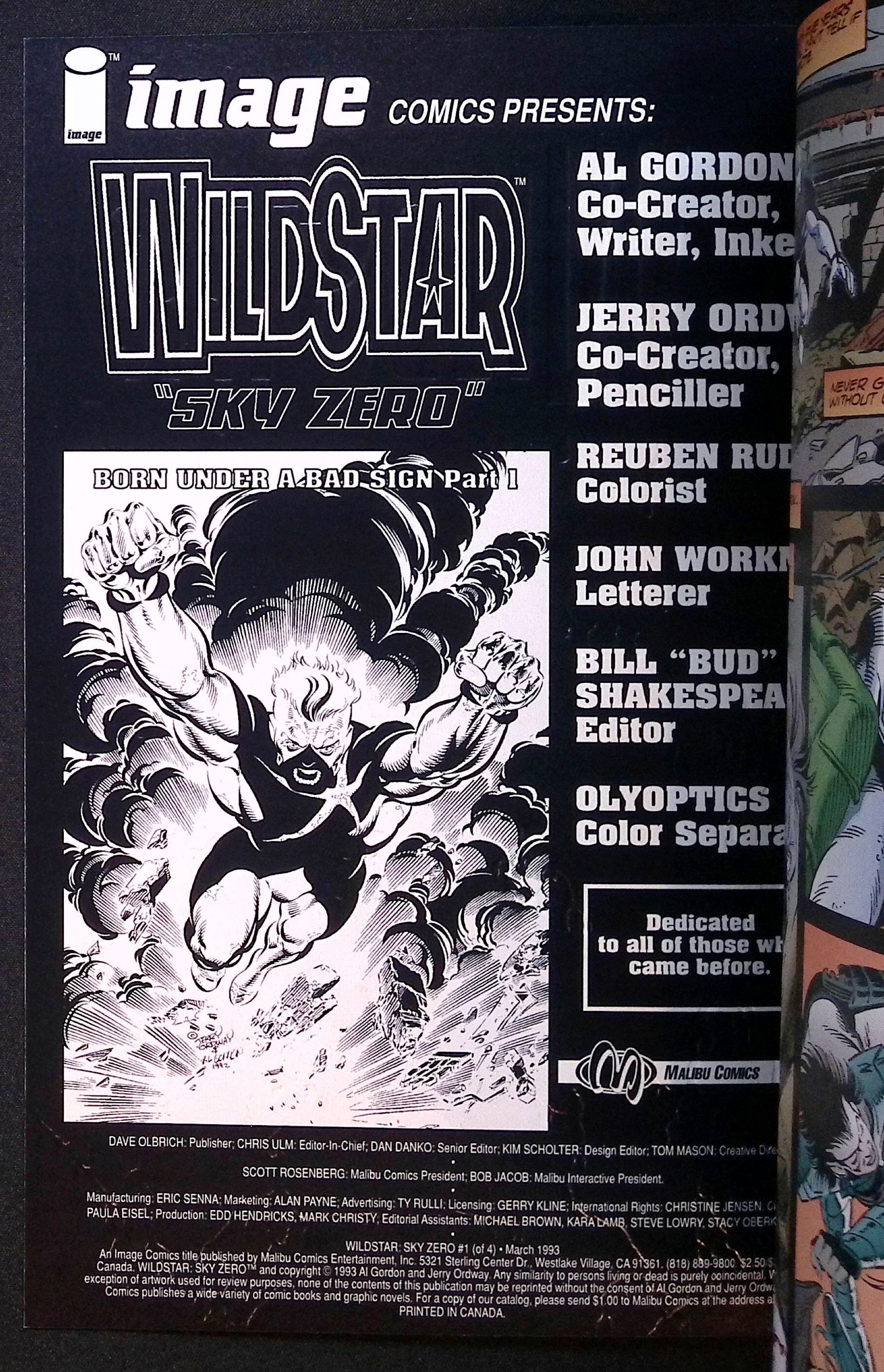 WildStar: Sky Zero # 1 1993 NM