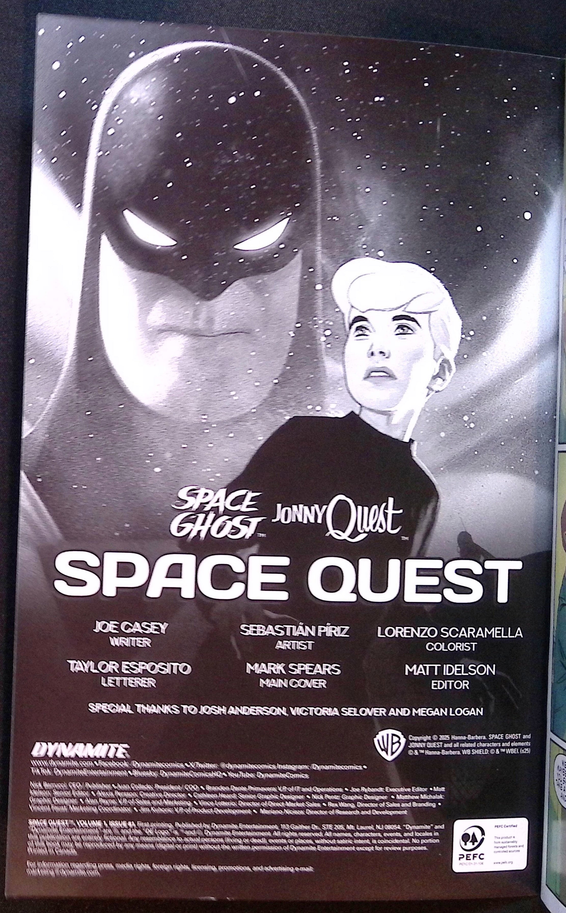 Space Ghost / Jonny Quest: Space Quest # 1 Foil Variant 2025 NM
