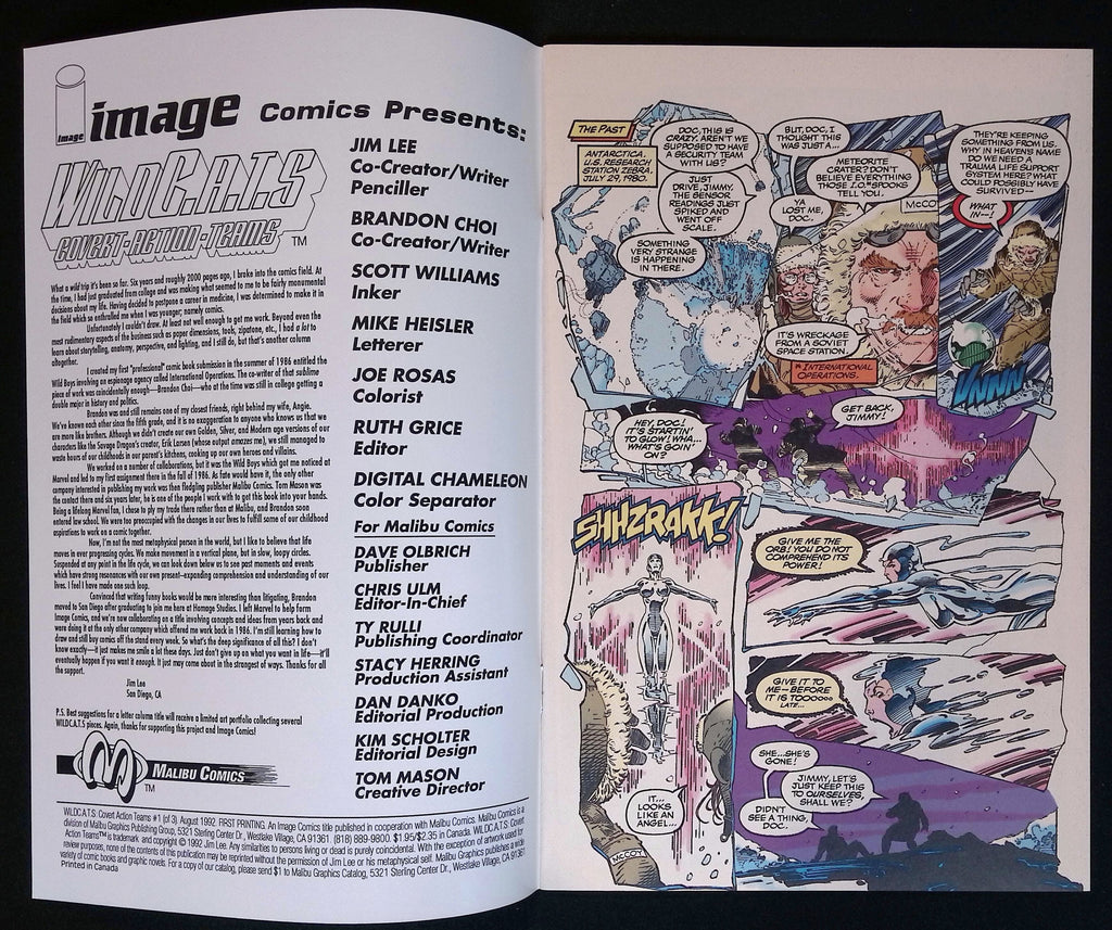 WildC.A.T.s: Covert Action Teams # 1 Jim Lee 1992 NM