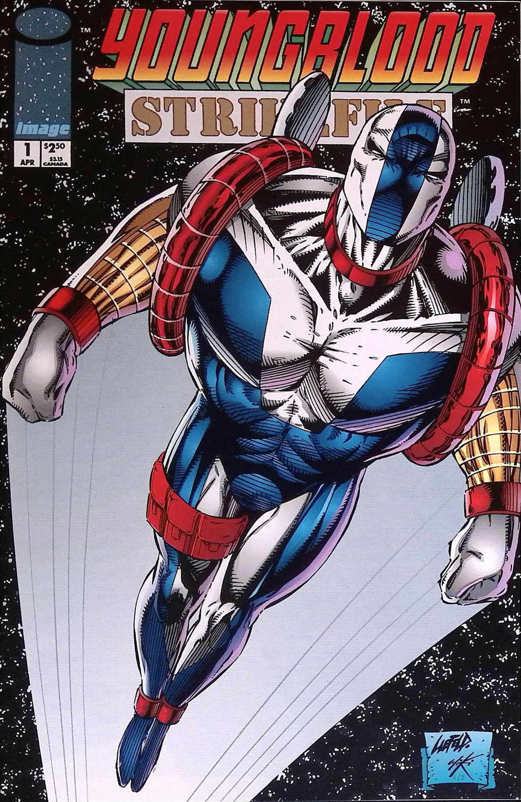 Youngblood Strikefile # 1 1993 Signed by Jae Lee (maybe) NM-