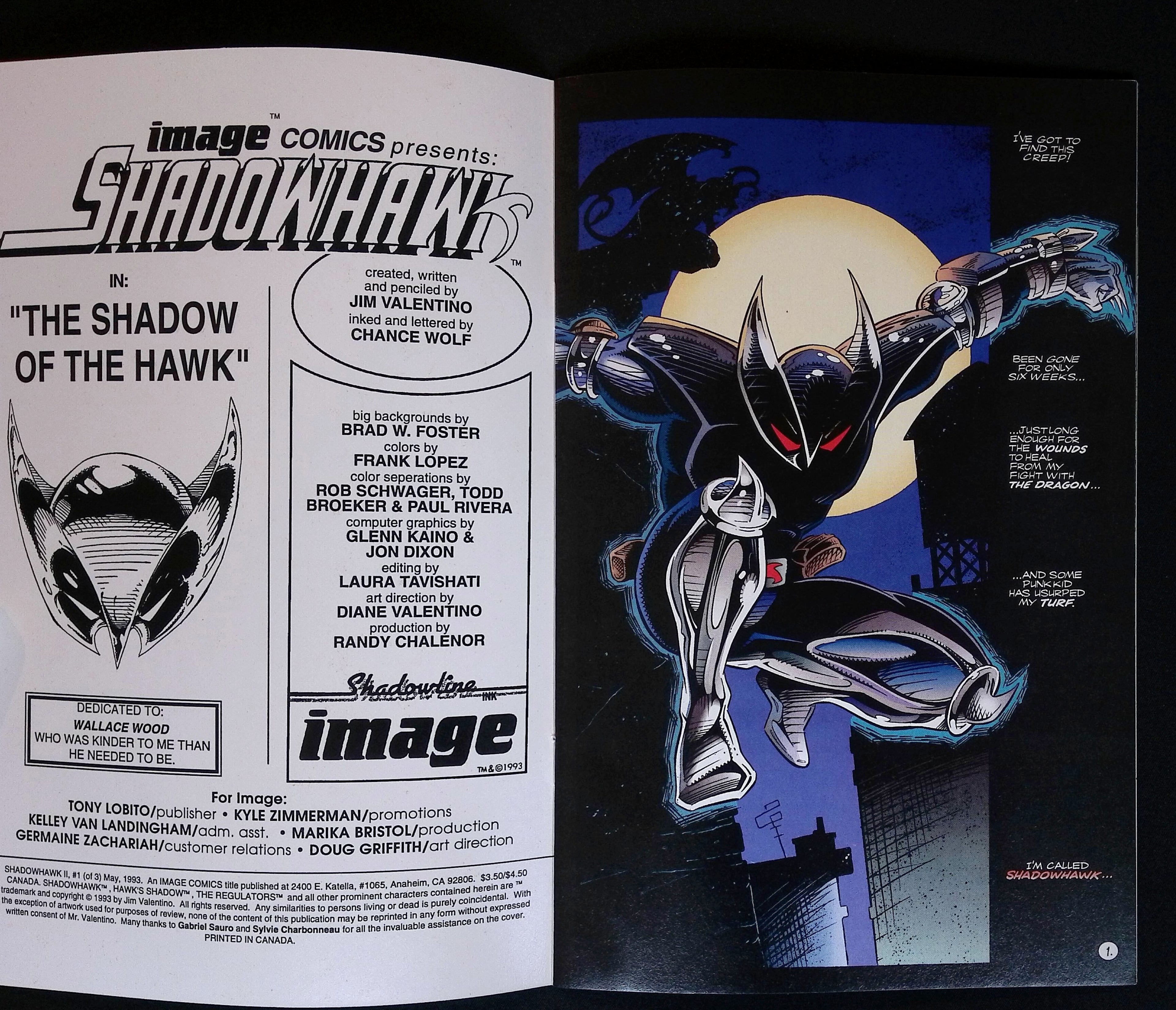 Shadowhawk #1 1993 NM
