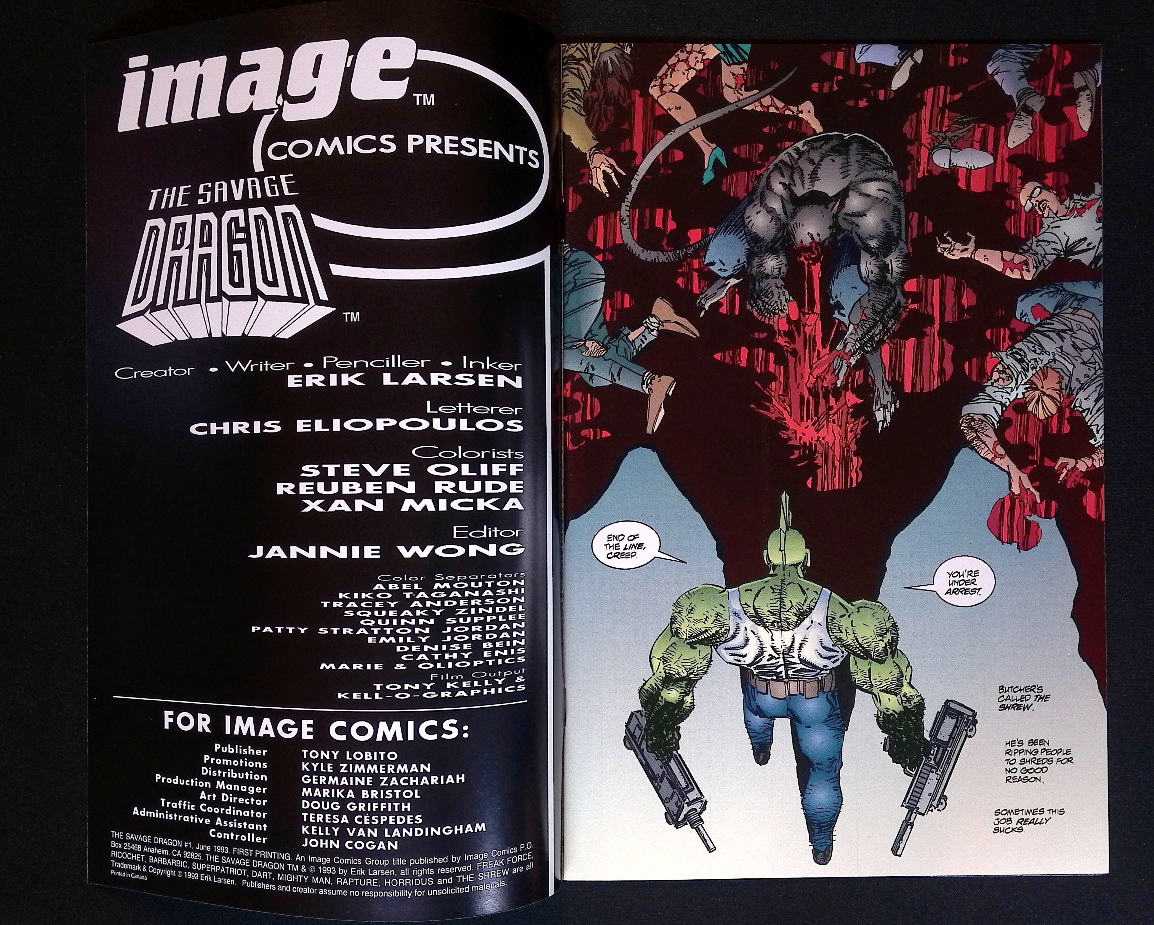 The Savage Dragon # 1 1993 NM-