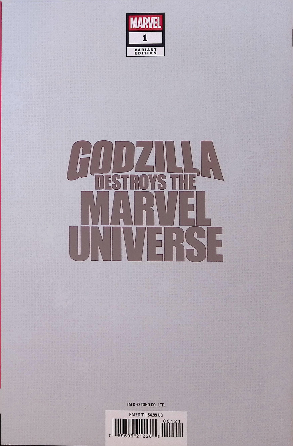 Godzilla Destroys the Marvel Universe # 1 Yu Foil Variant 2025 NM