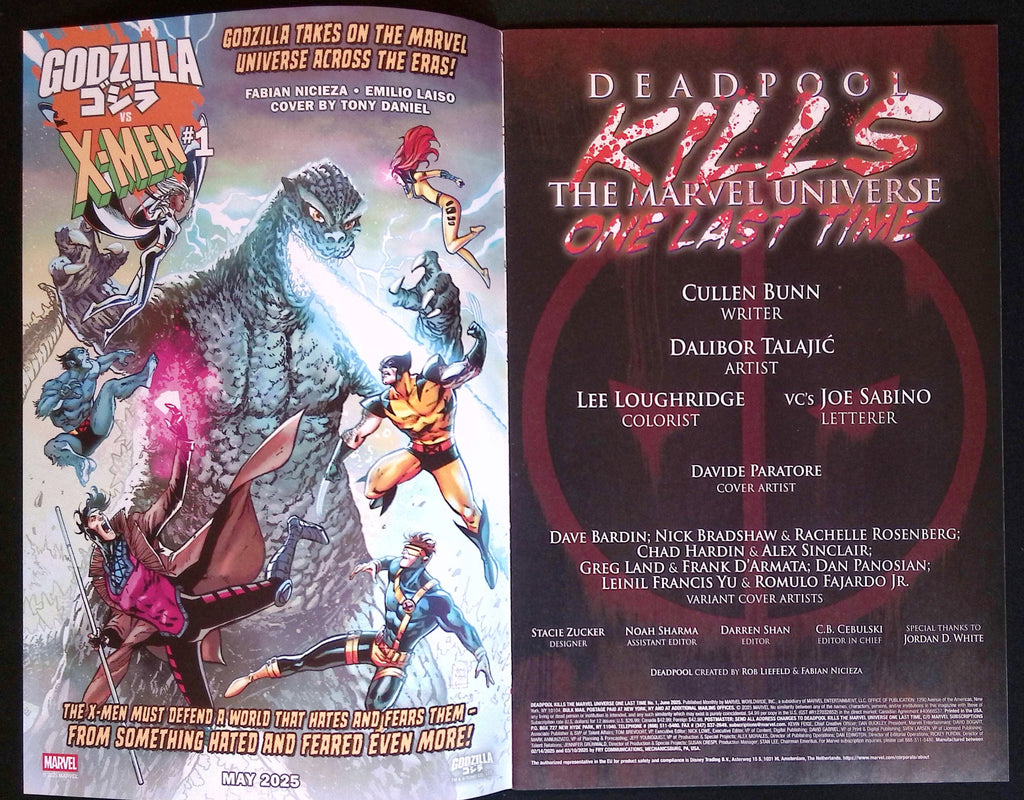 Deadpool Kills the Marvel Universe One Last Time # 1 2025 NM-