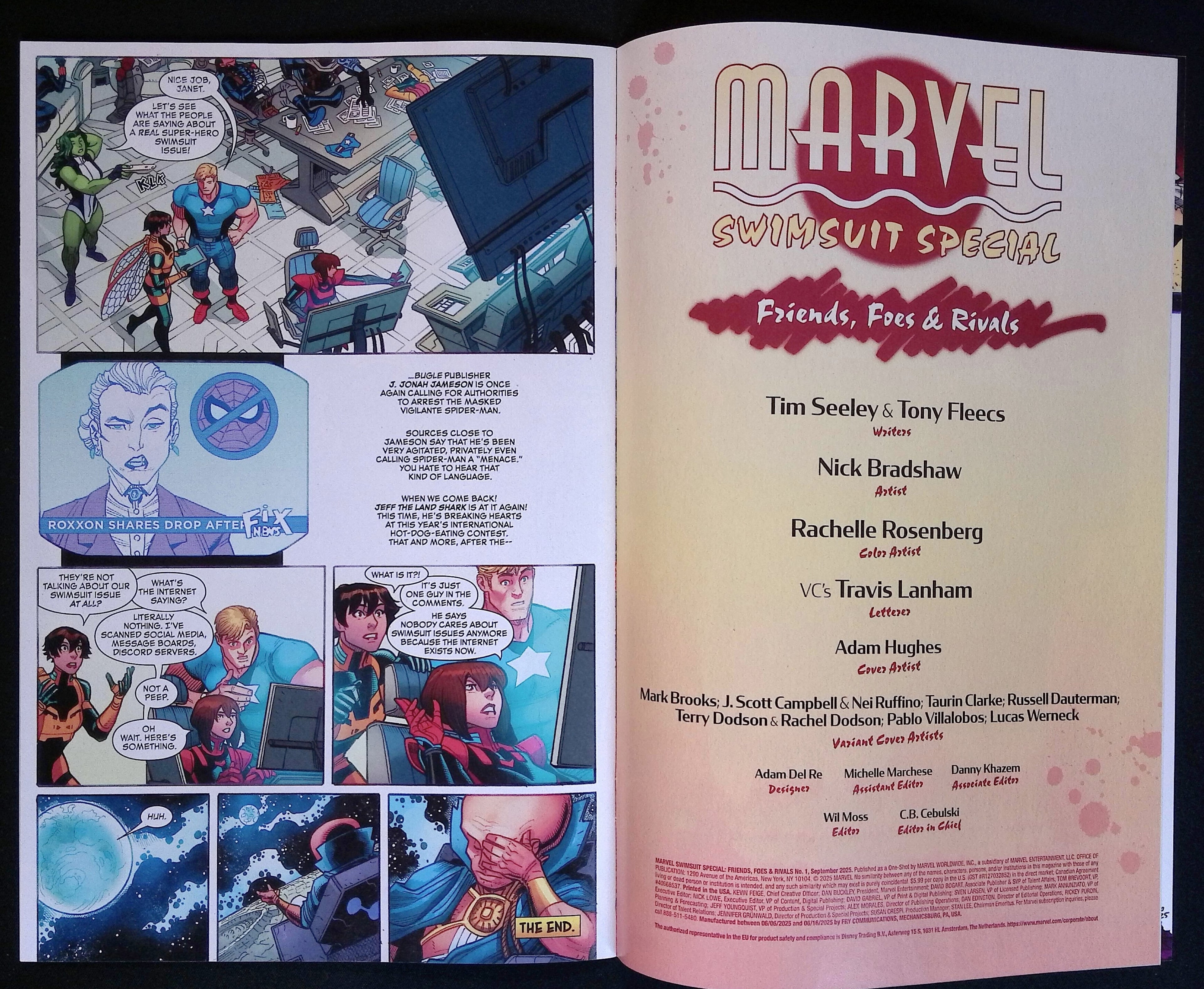 Marvel Swimsuit Special: Friends, Foes & Rivals # 1 2025 Brooks Variant NM