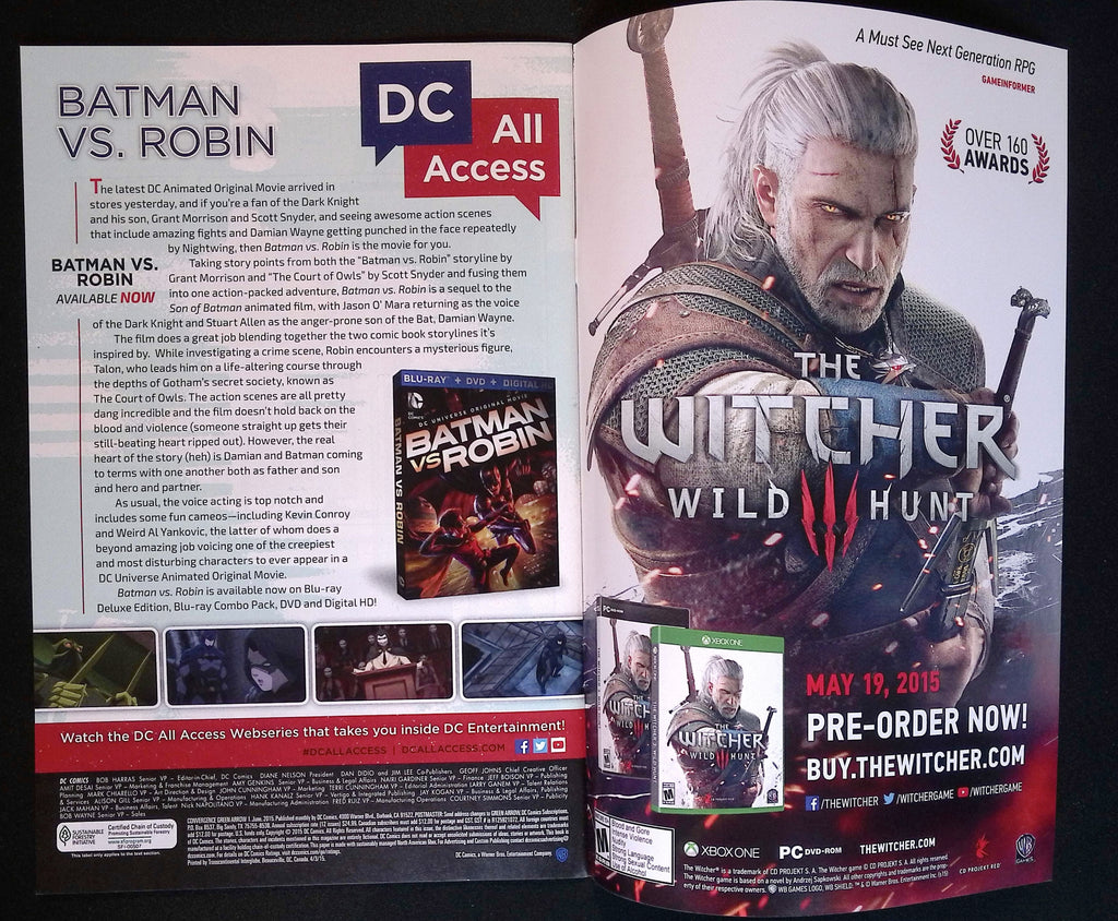 Convergence: Green Arrow # 1 2015 VF/NM