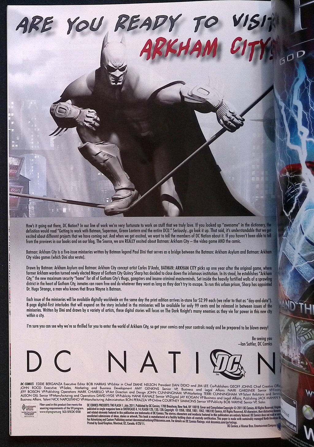 DC Comics Presents: The Flash #1 2011 NM-