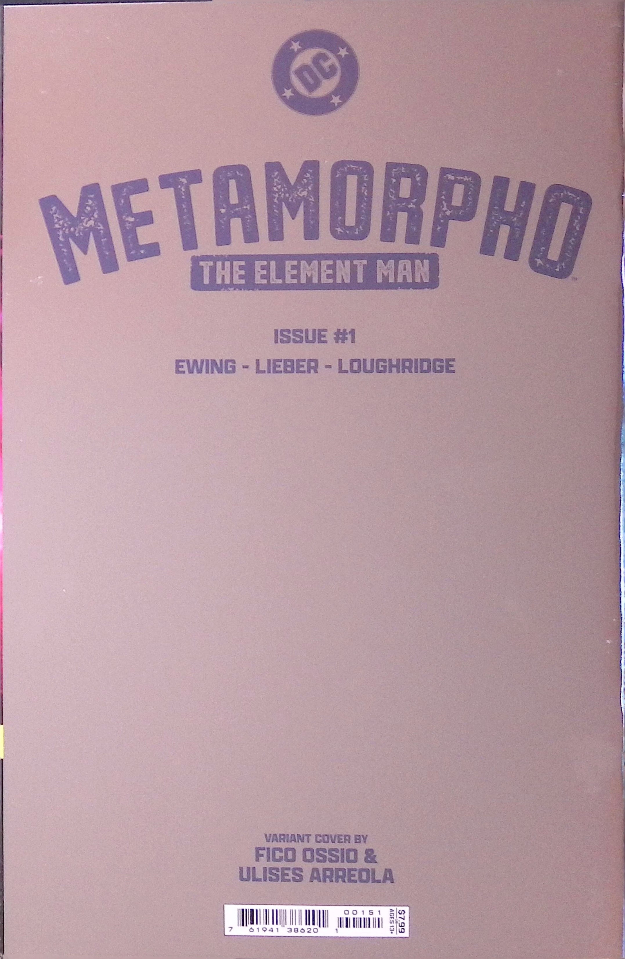 Metamorpho: The Element Man # 1 Ossio Foil 2024 NM
