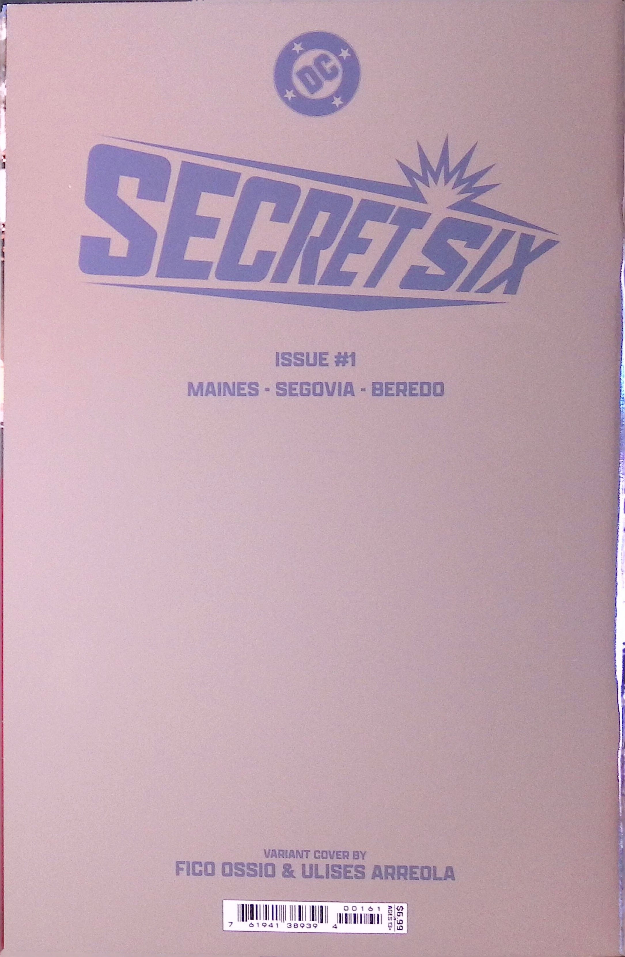 Secret Six # 1 Ossio Foil 2025 NM