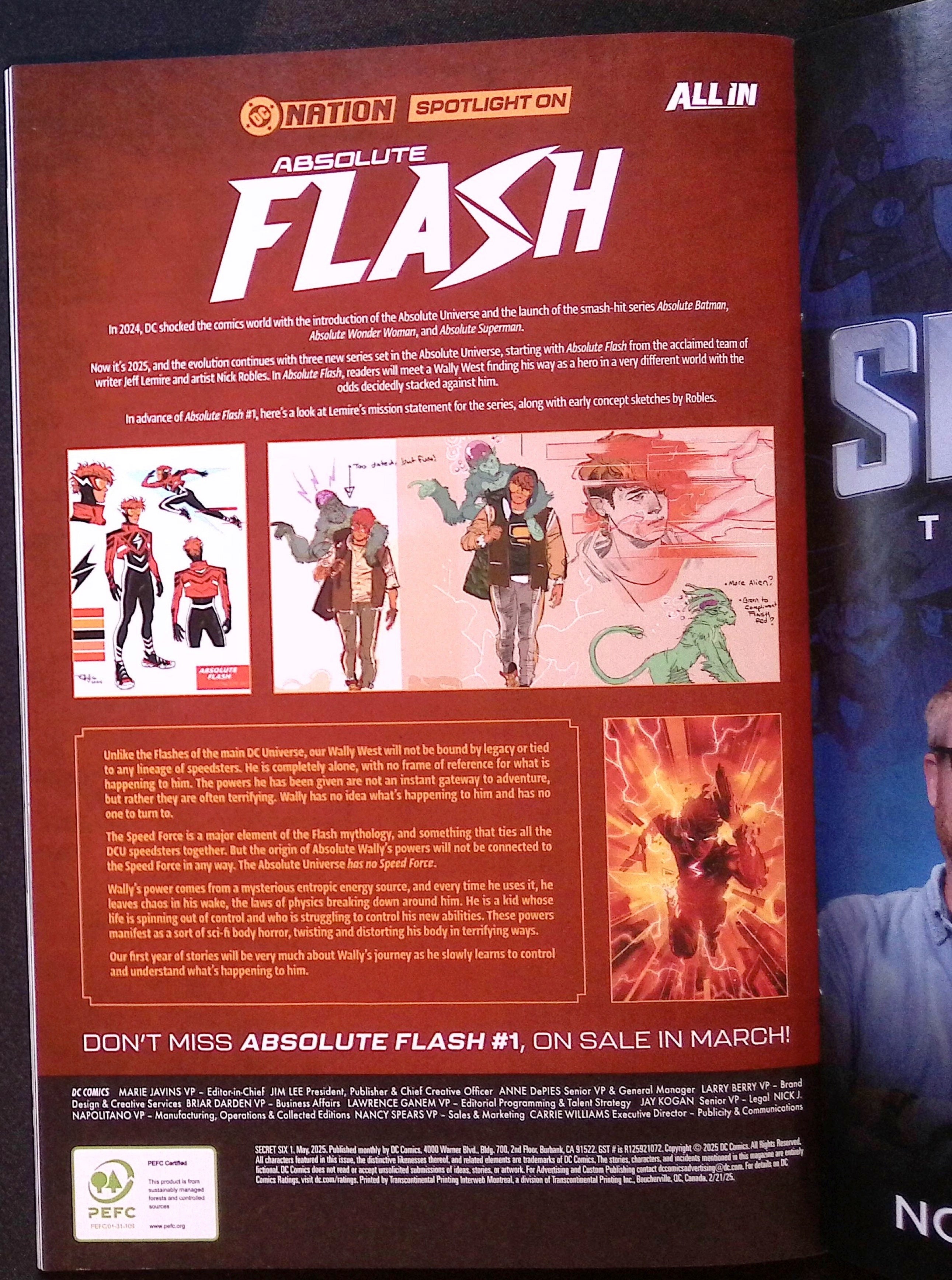 Secret Six # 1 Ossio Foil 2025 NM