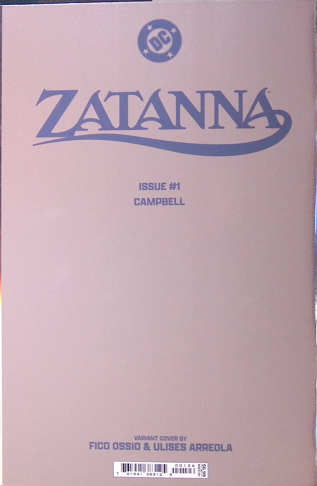 Zatanna # 1 Ossio Foil Variant 2025 NM