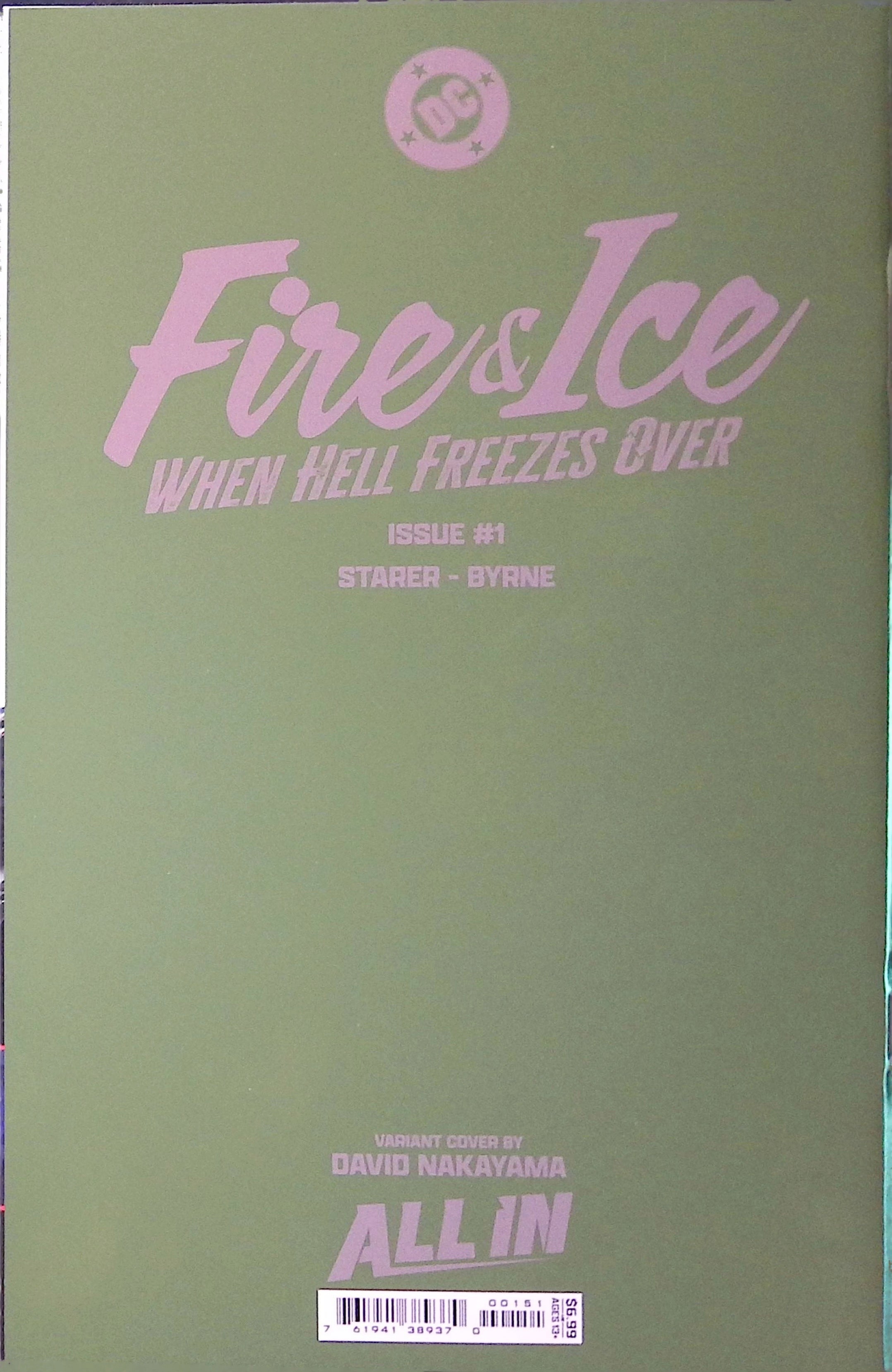 Fire & Ice: When Hell Freezes Over # 1 Nakayama Foil Variant 2025 NM