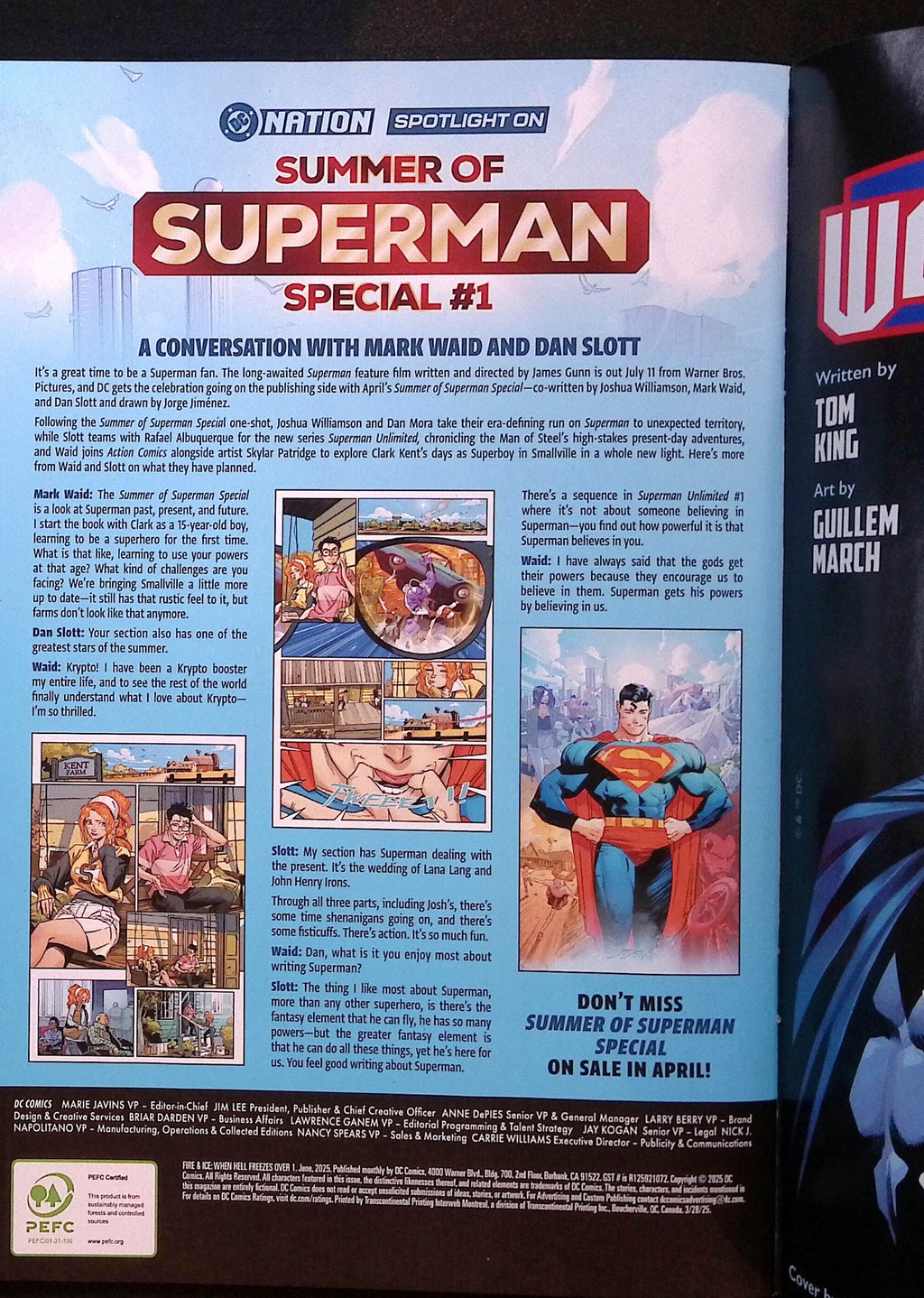 Fire & Ice: When Hell Freezes Over # 1 Nakayama Foil Variant 2025 NM