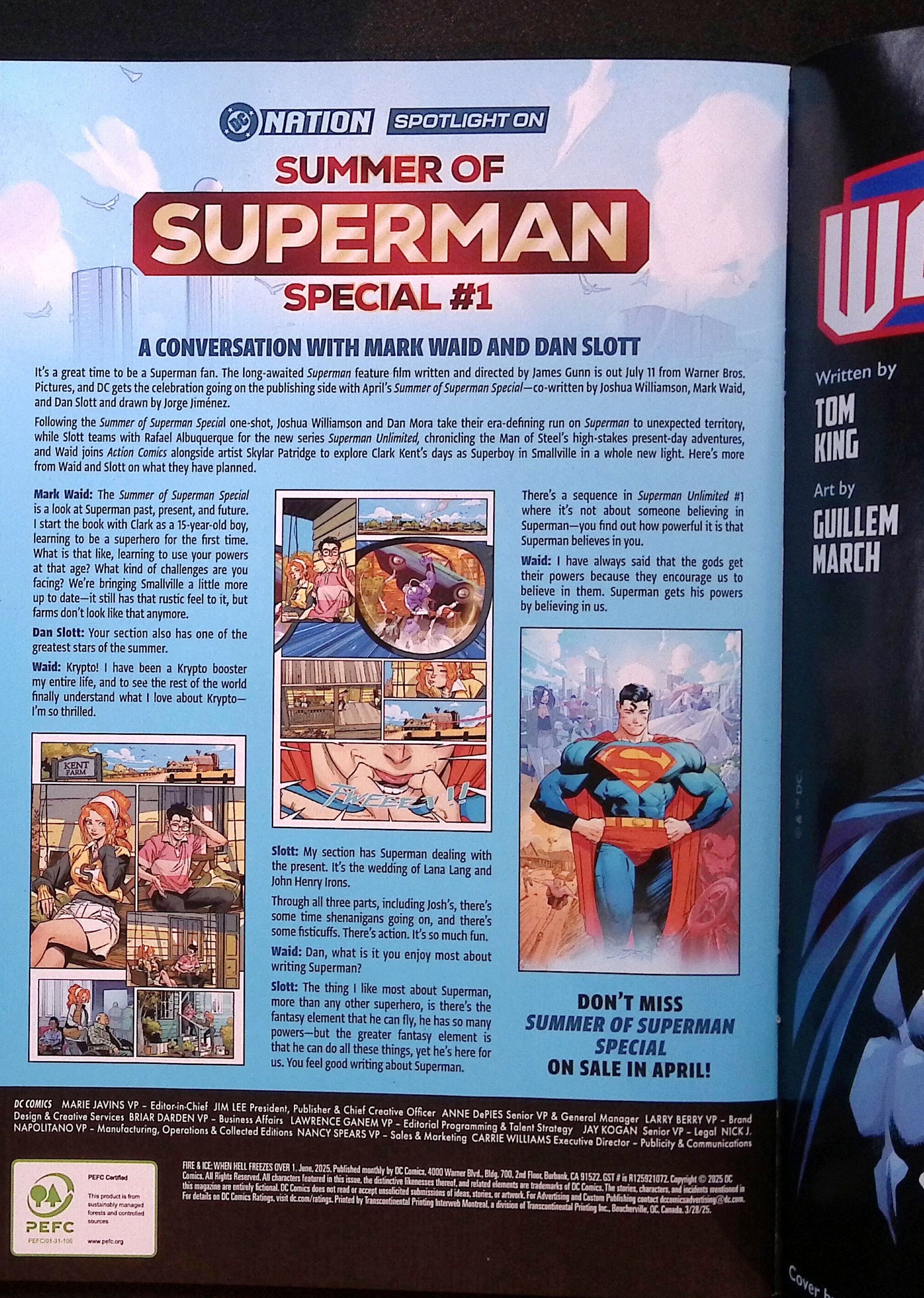 Fire & Ice: When Hell Freezes Over # 1 Nakayama Foil Variant 2025 NM