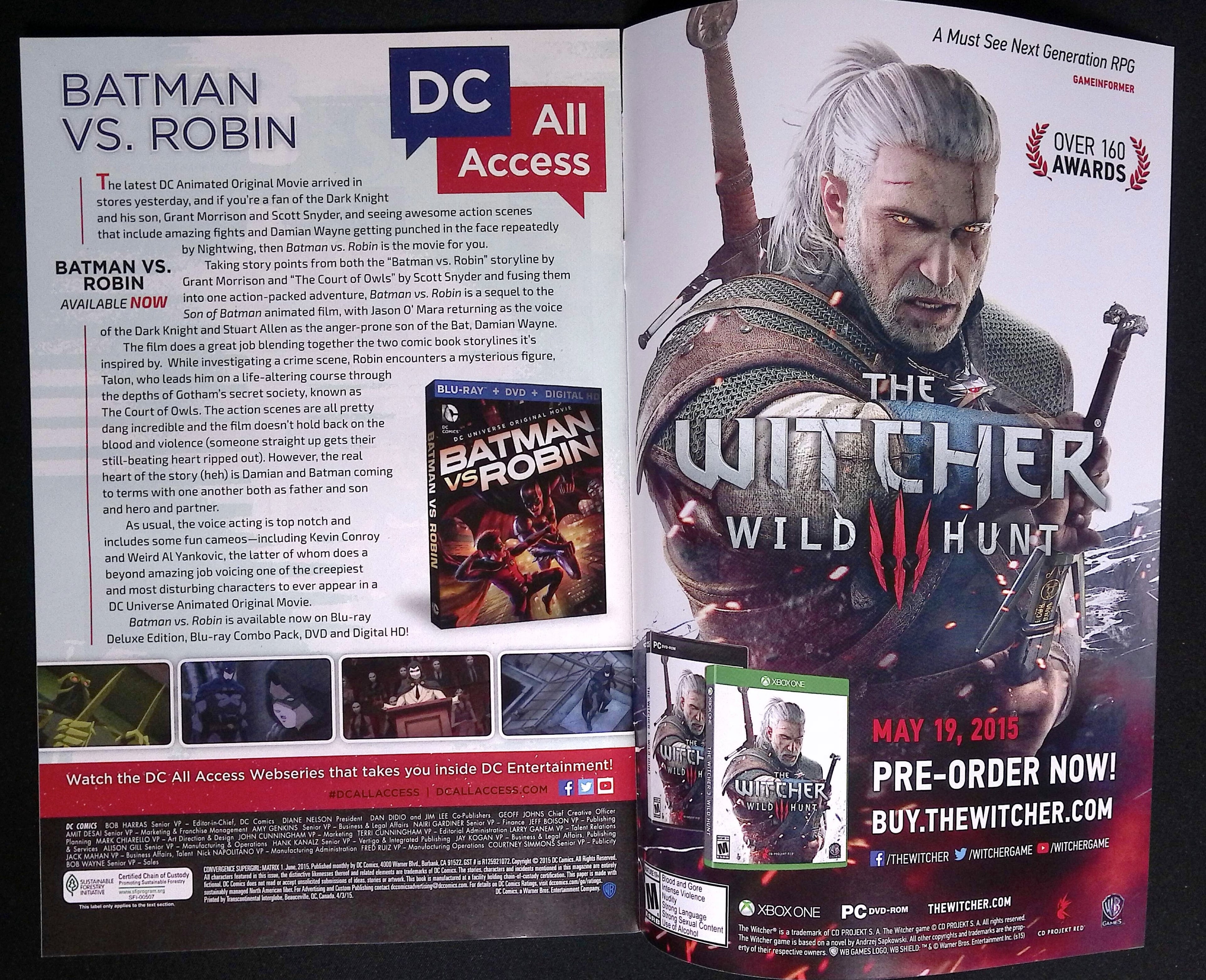 Convergence: Supergirl: Matrix # 1 2015 VF/NM