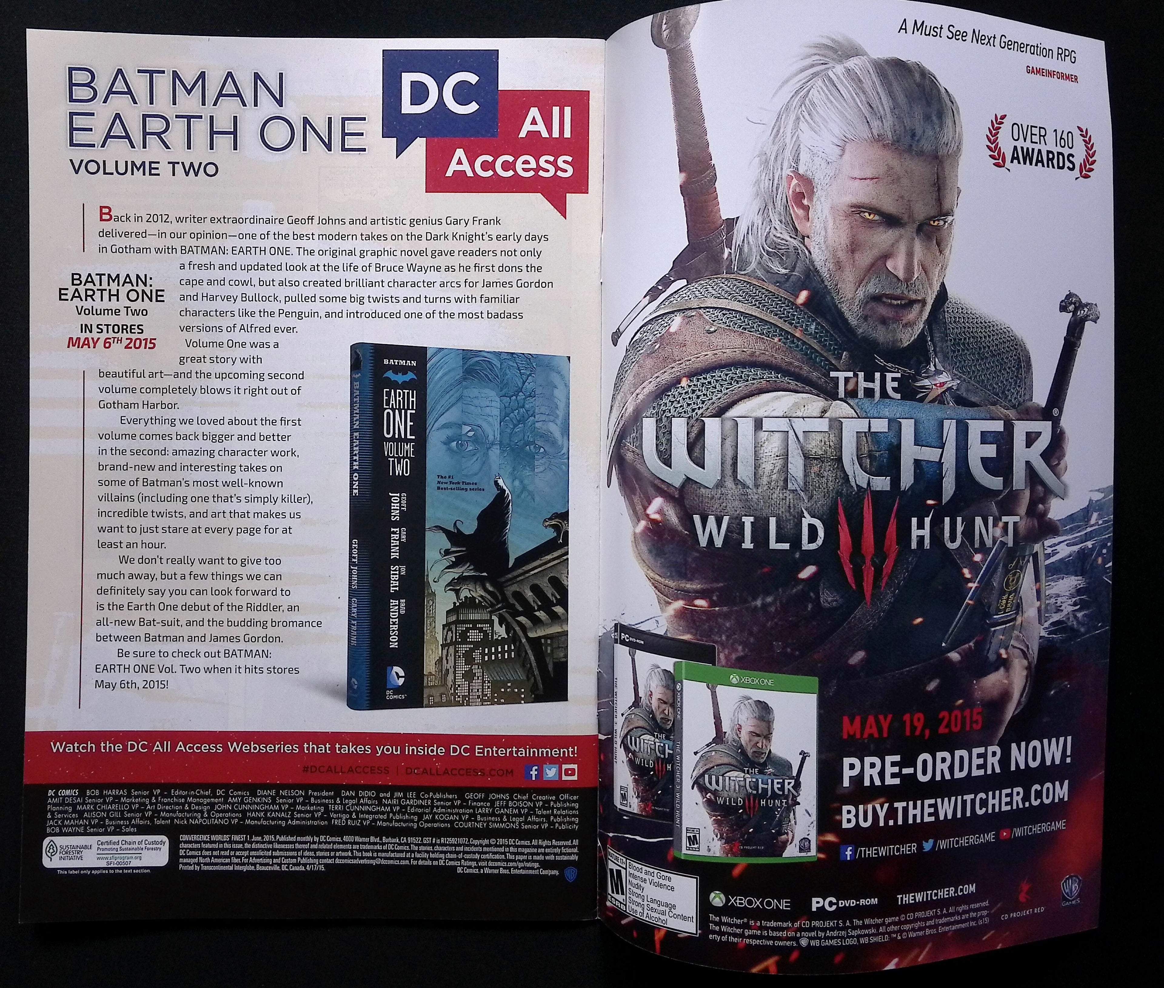 Convergence: World's Finest # 1 2015 VF/NM