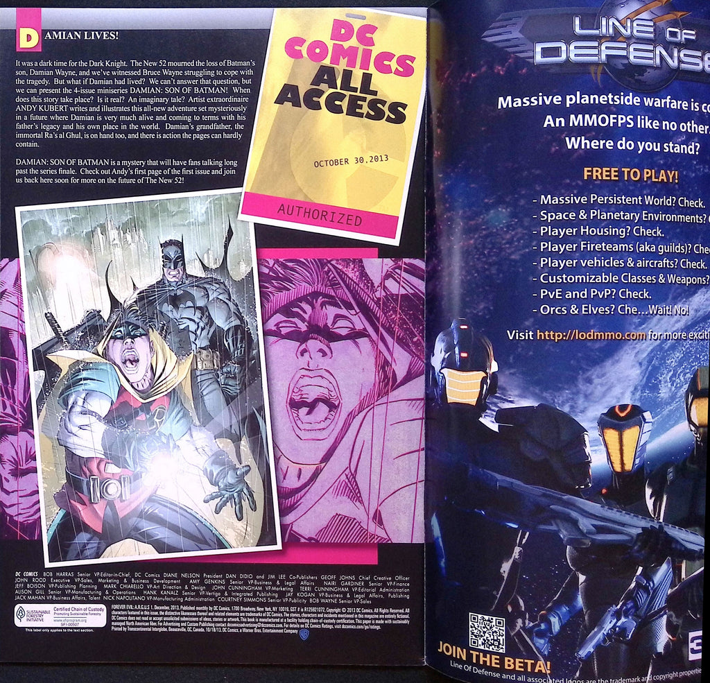 Forever Evil: A.R.G.U.S. # 1 2013 NM-