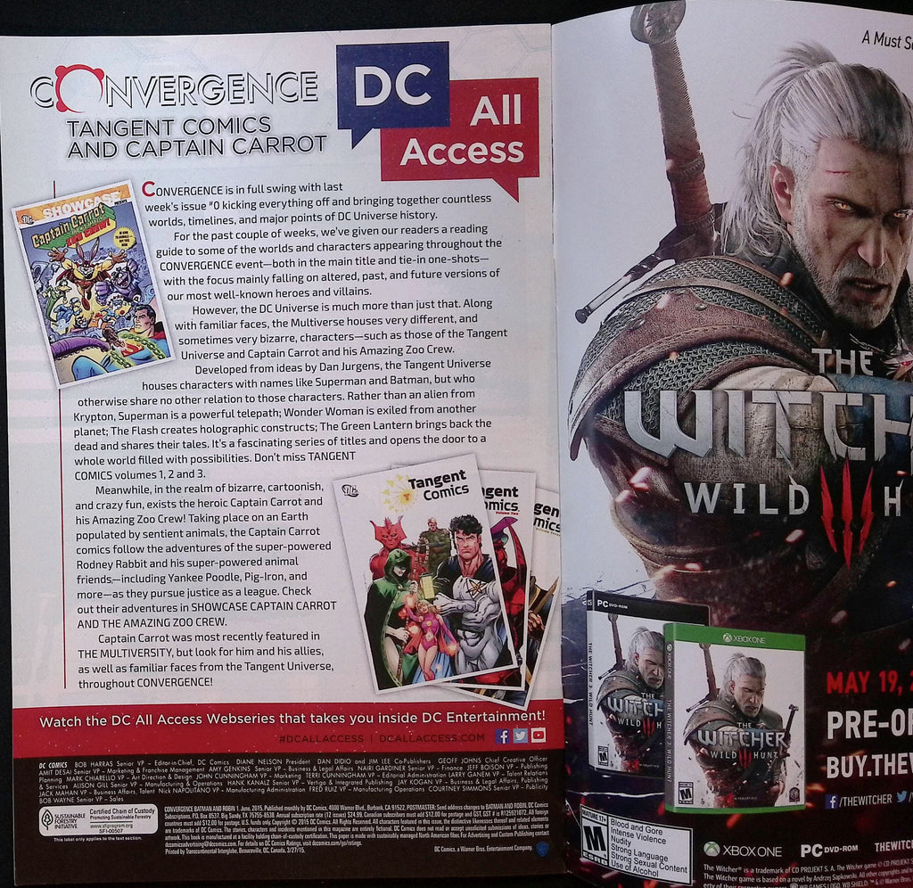 Convergence: Batman and Robin # 1 2015 VF/NM