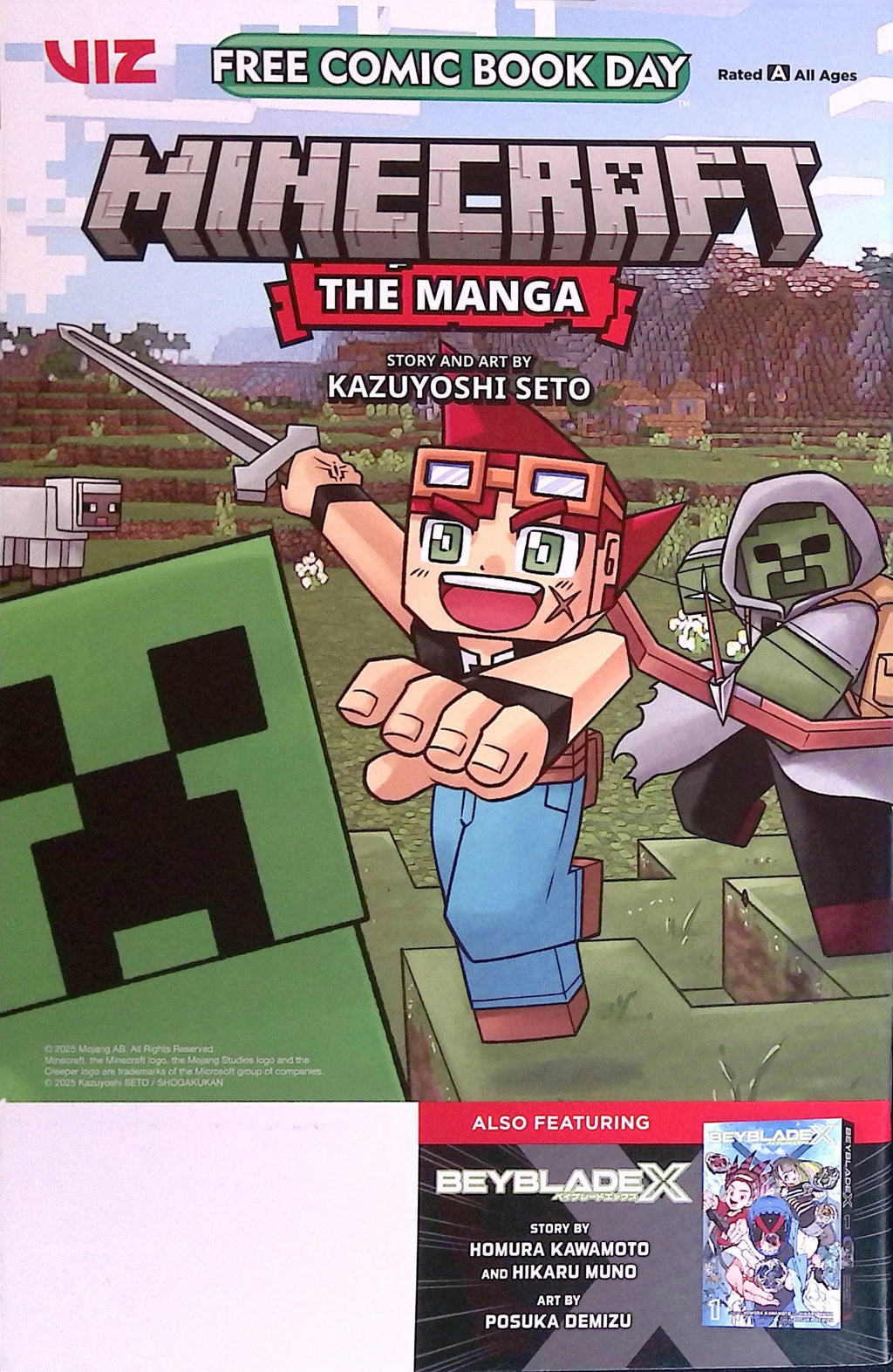 Minecraft: The Manga / Beyblade X #1 FCBD 2025 NM-