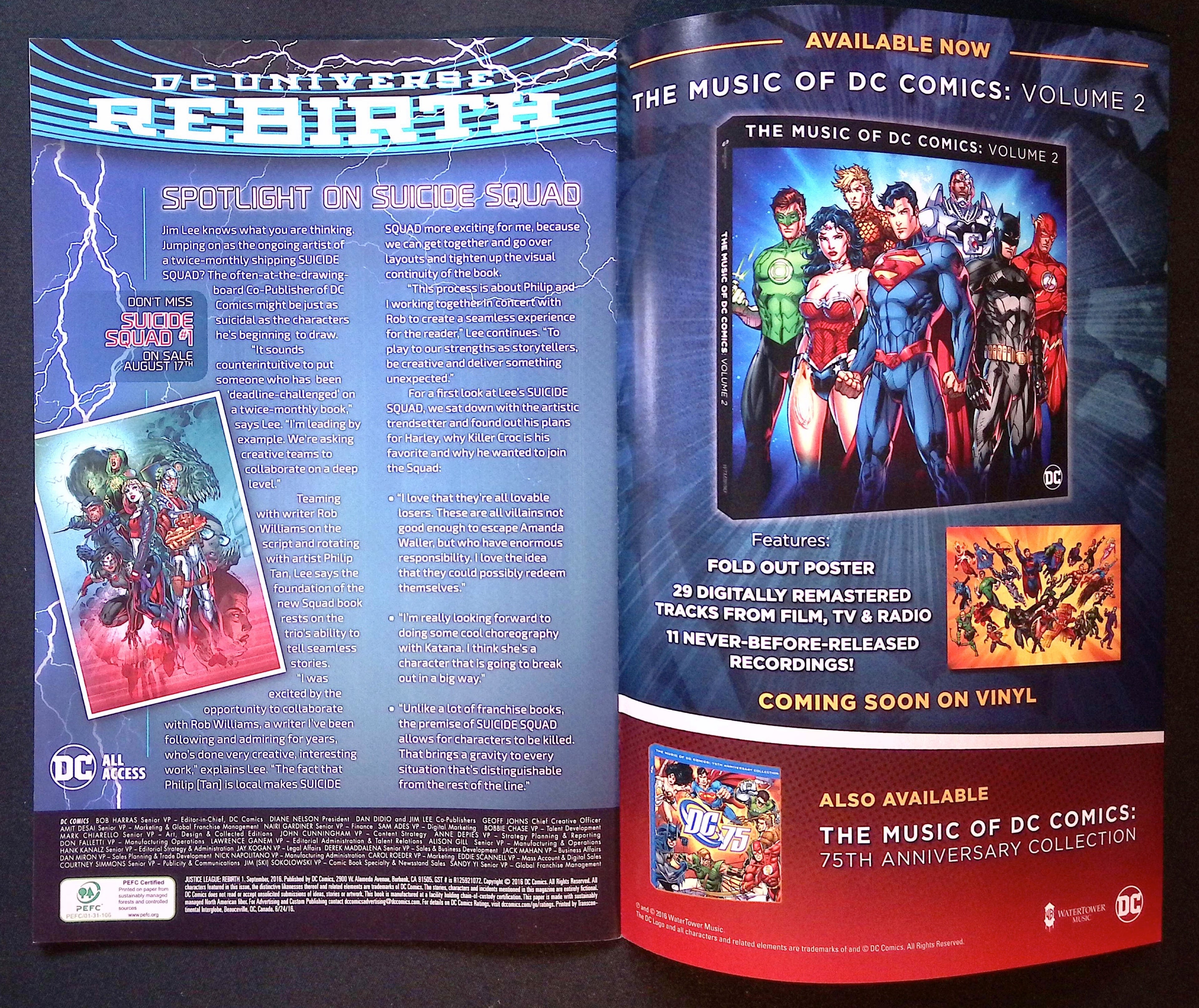 Justice League # 1 2016 VF/NM