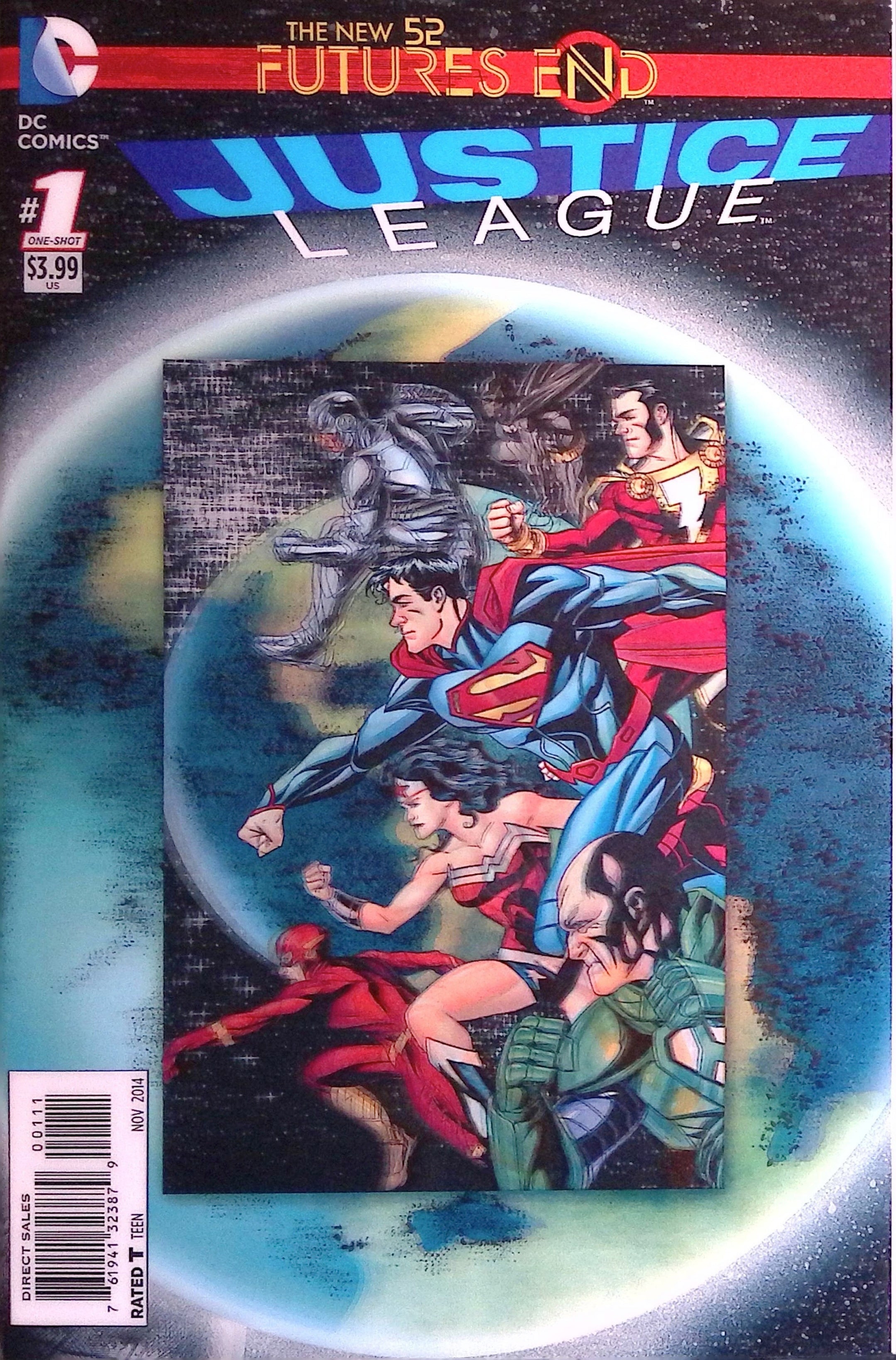 Justice League: Futures End # 1 3D Lenticular Cover 2014 NM
