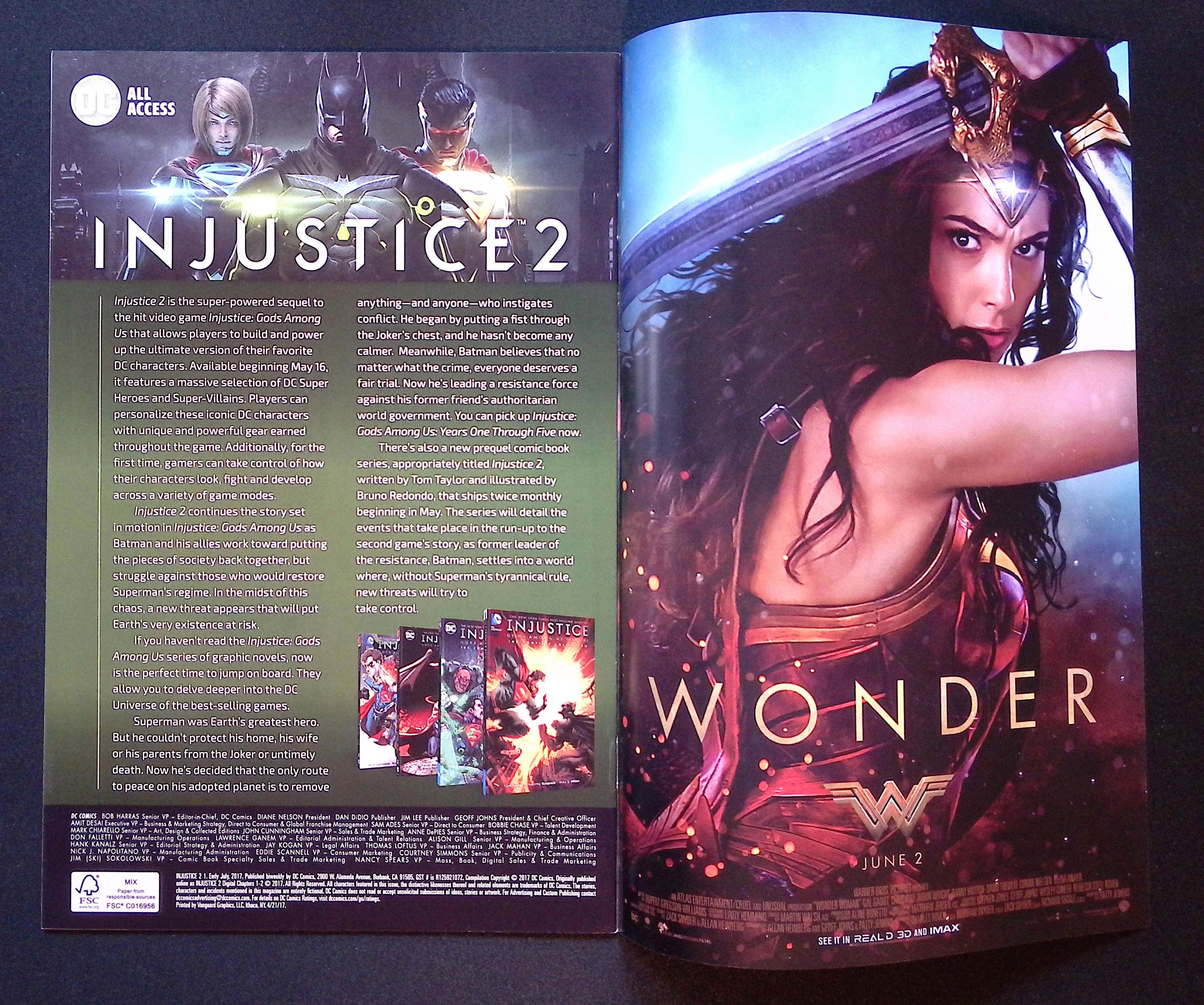 Injustice 2 # 1 2017 NM-