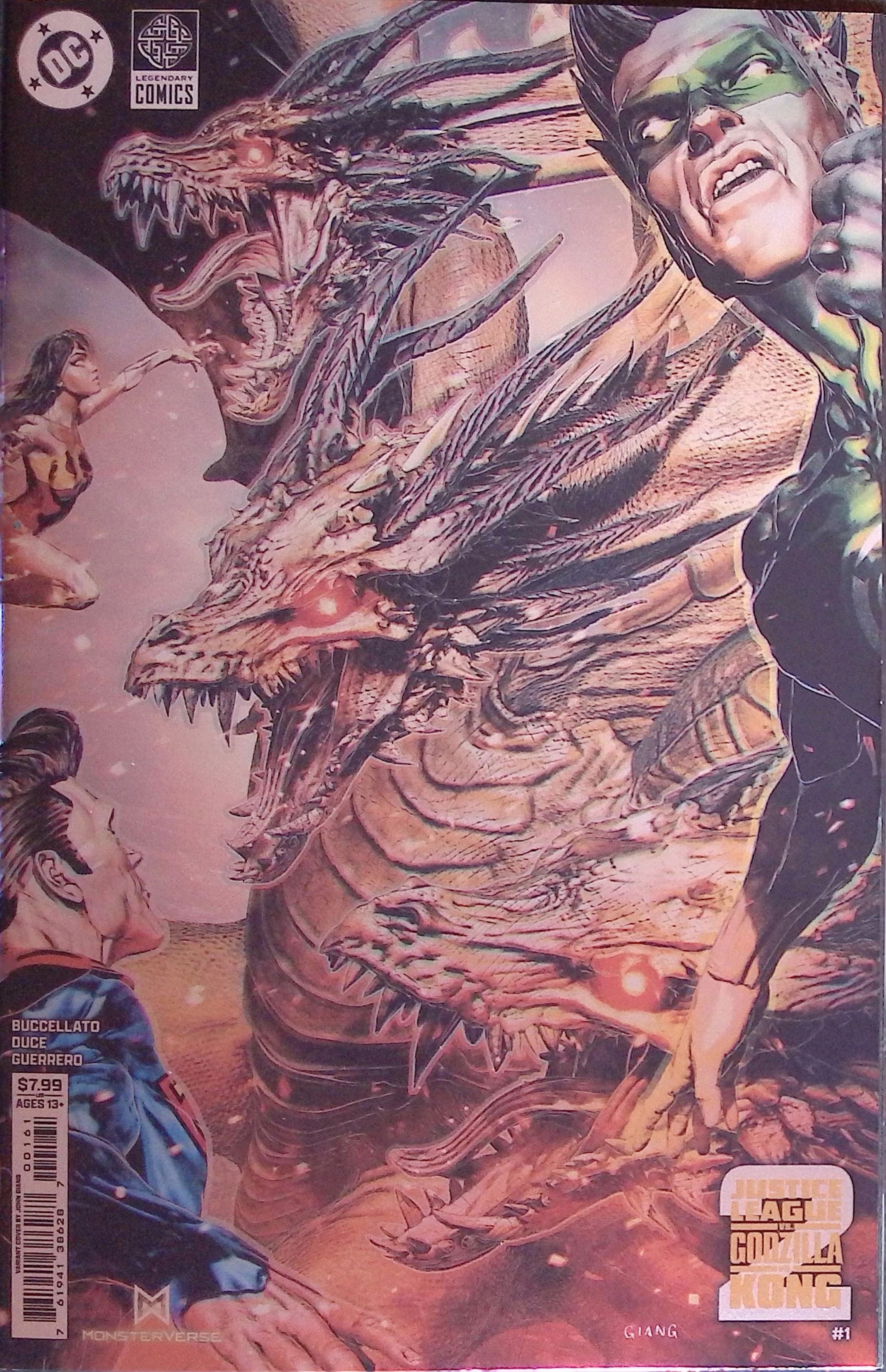 Justice League vs. Godzilla vs. Kong 2 # 1 Giang Foil Variant 2025 NM