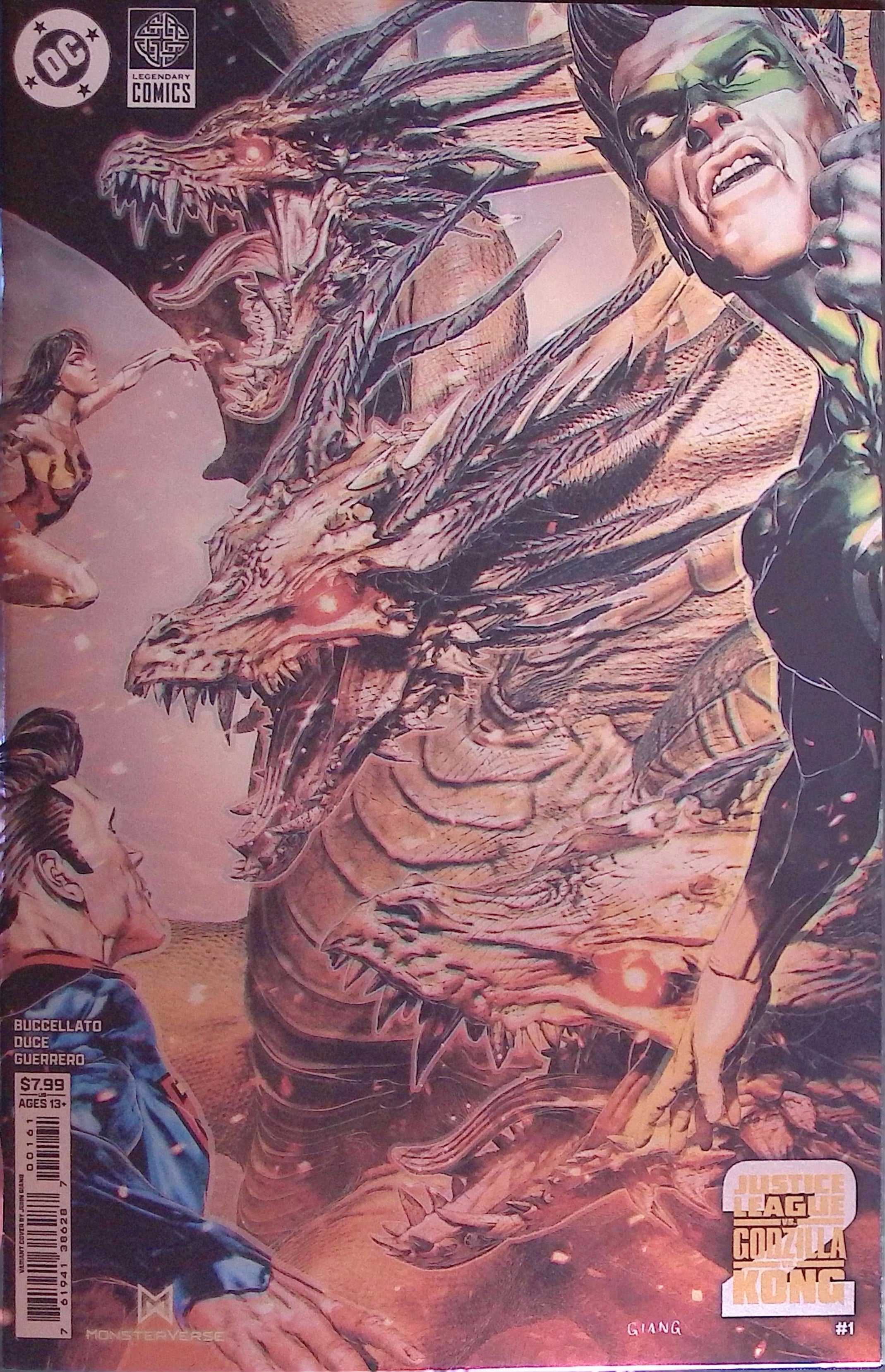 Justice League vs. Godzilla vs. Kong 2 # 1 Giang Foil Variant 2025 NM